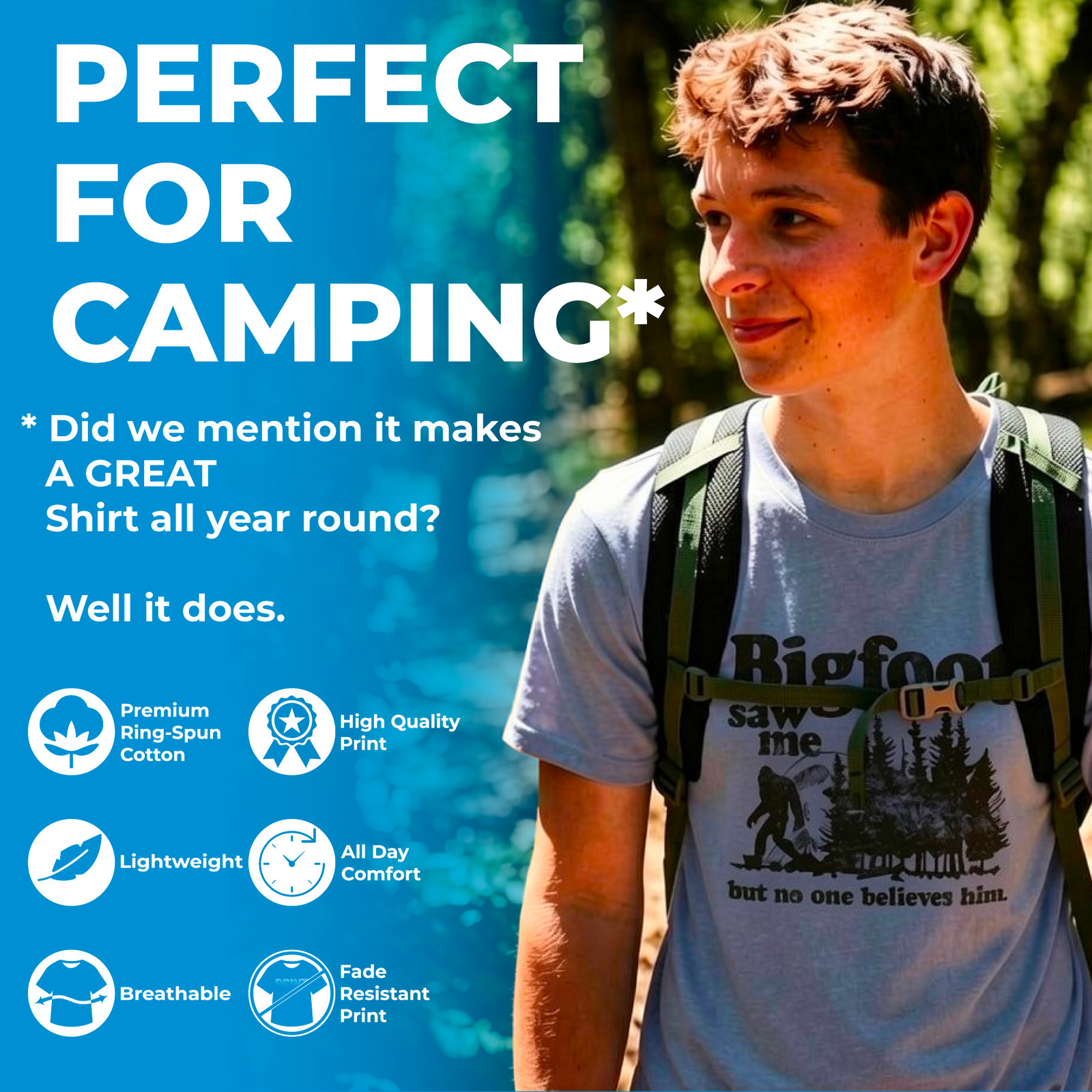 Mens Retro Mount Everest T Shirt Funny Camping Saying Vintage Mountain Graphic