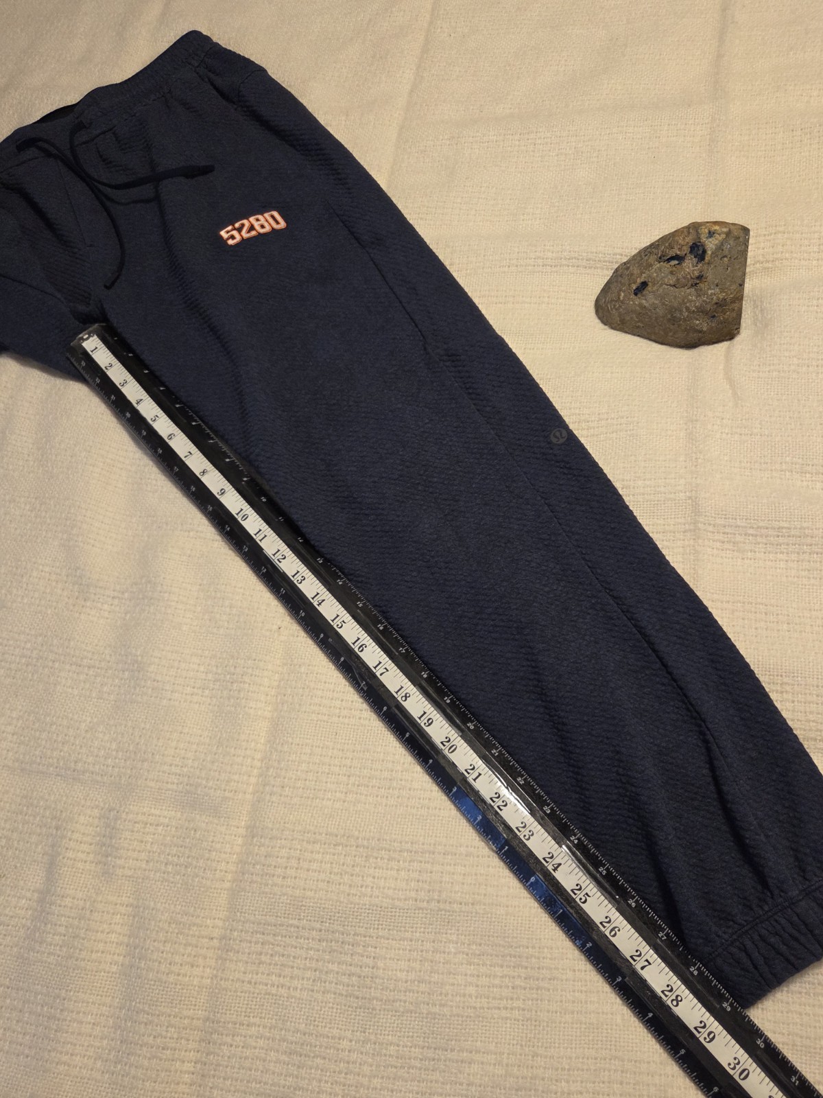 Lululemon Drawstring Sweatpants L Denver Broncos Player Issue 5280 Navy Blue #27
