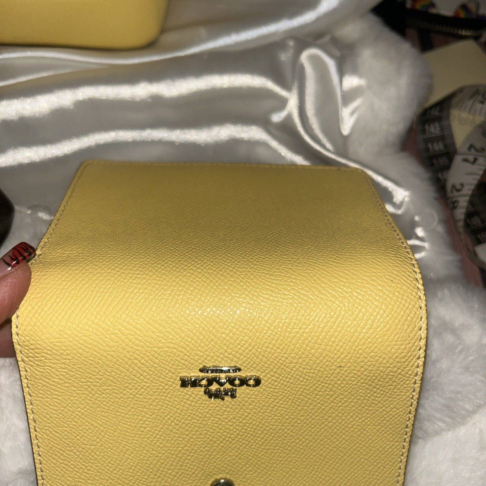 Coach 27591 Crossgrain Mini Sierra Satchel And Matching Wallet And Dust Bag