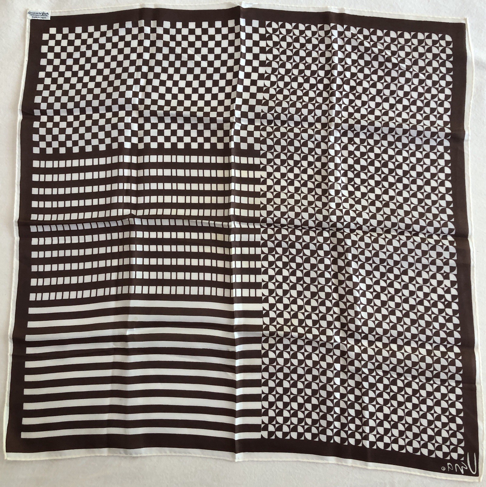 Four Vintage Scarves Vera, Echo, Diane Von Furstenburg Silk, Acetate, Silk Blend