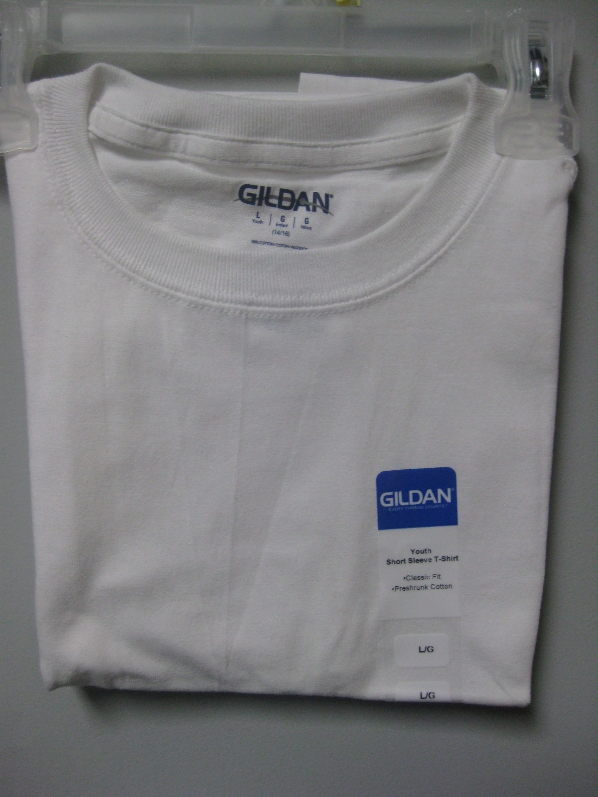 LOT OF 3!! Gildan Youth Short Sleeve T-Shirt Classic Fit Preshrunk Cotton Large