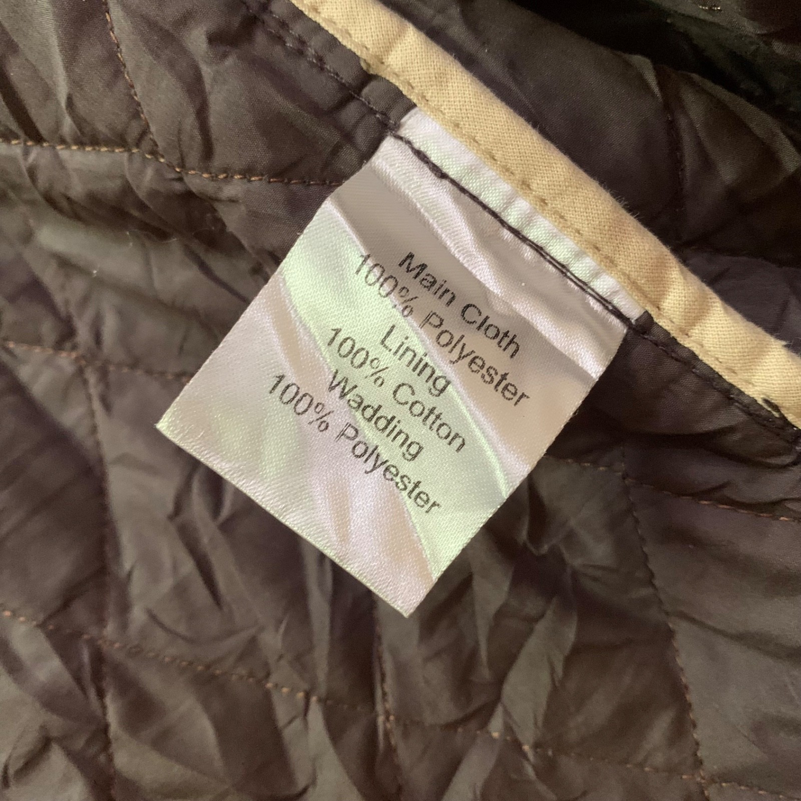 Aquascutum London Brown Quilted Jacket Corduroy Collar Heritage Barn Coat Men’s