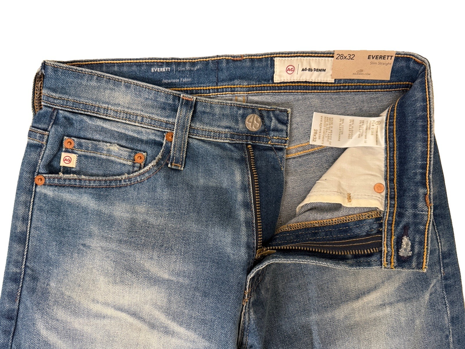 AG Denim Everett Slim Straight Men’s 28×32