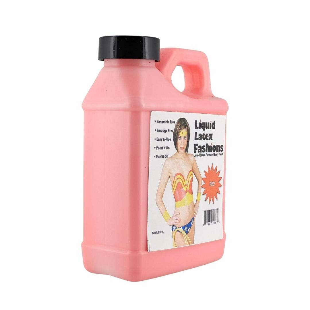 Red 8 Fl Oz – Liquid Latex Face and Body Paint, Halloween, Cosplay