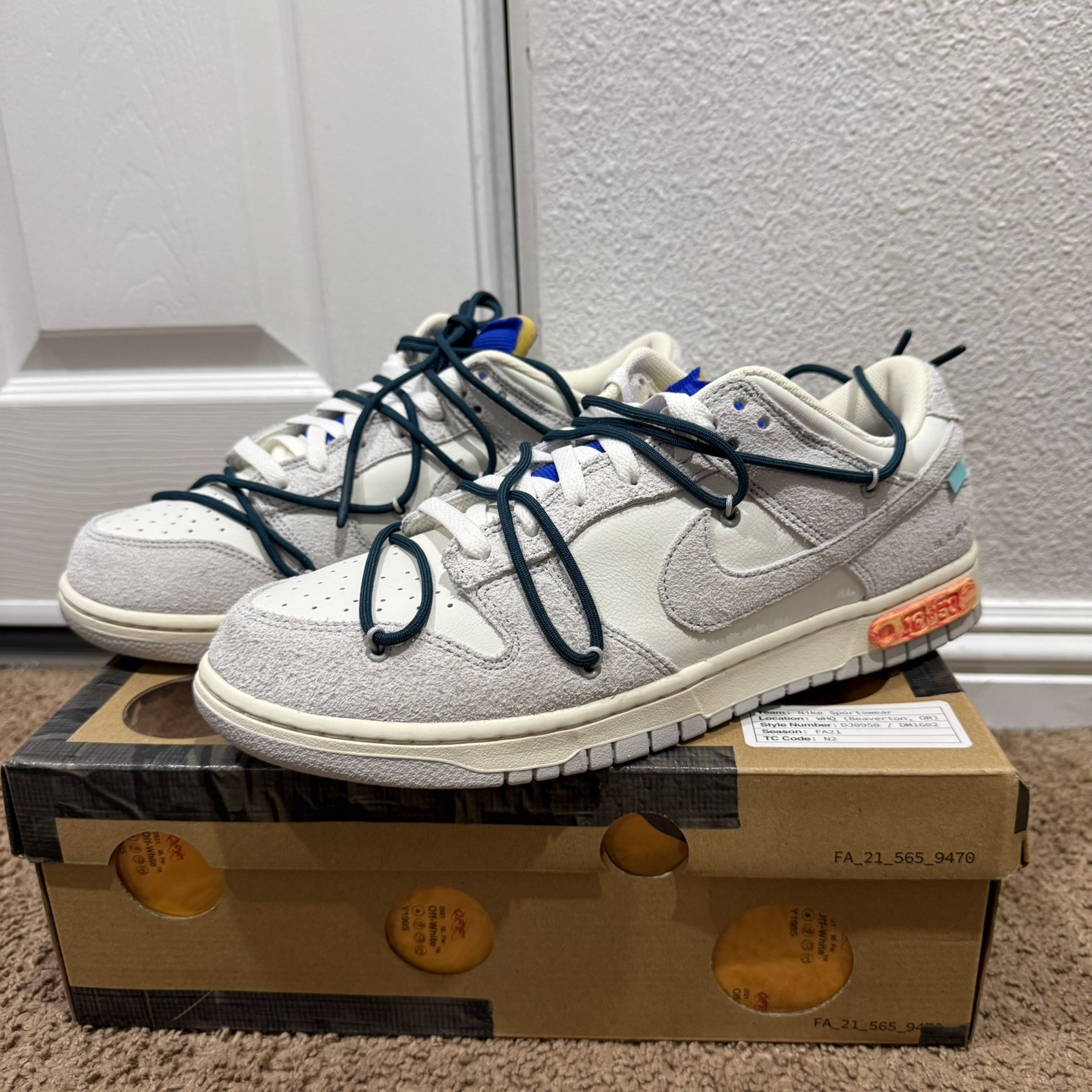 Size 12 – Nike Off-White x Dunk Low Lot 16 of 50 Worn once With Original Box