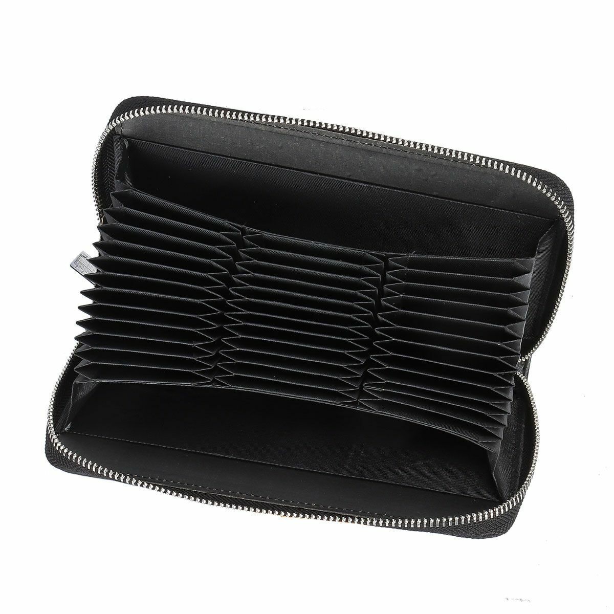Large Capacity Credit Card Holder 36 Slots Zipper Leather Wallet RFID Blocking