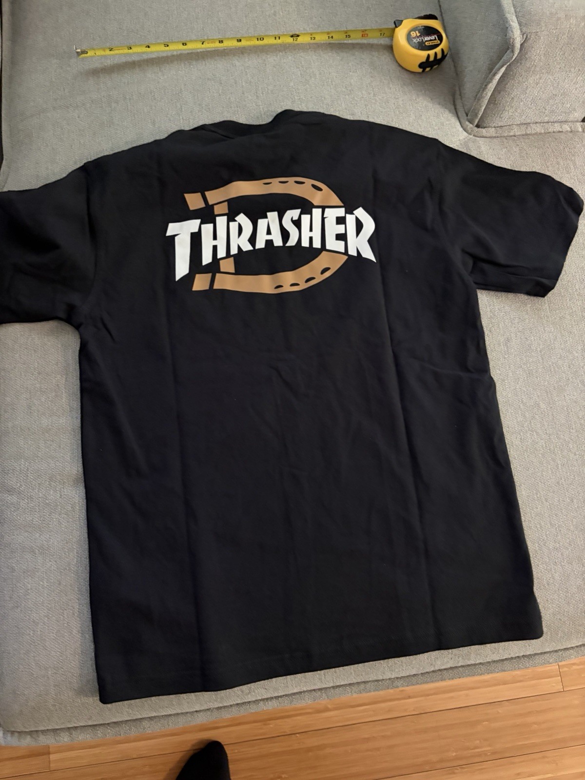 NWT 2025 Thrasher x DICKIES Black Short Sleeve Shirt Sz Small Skate Streetwear
