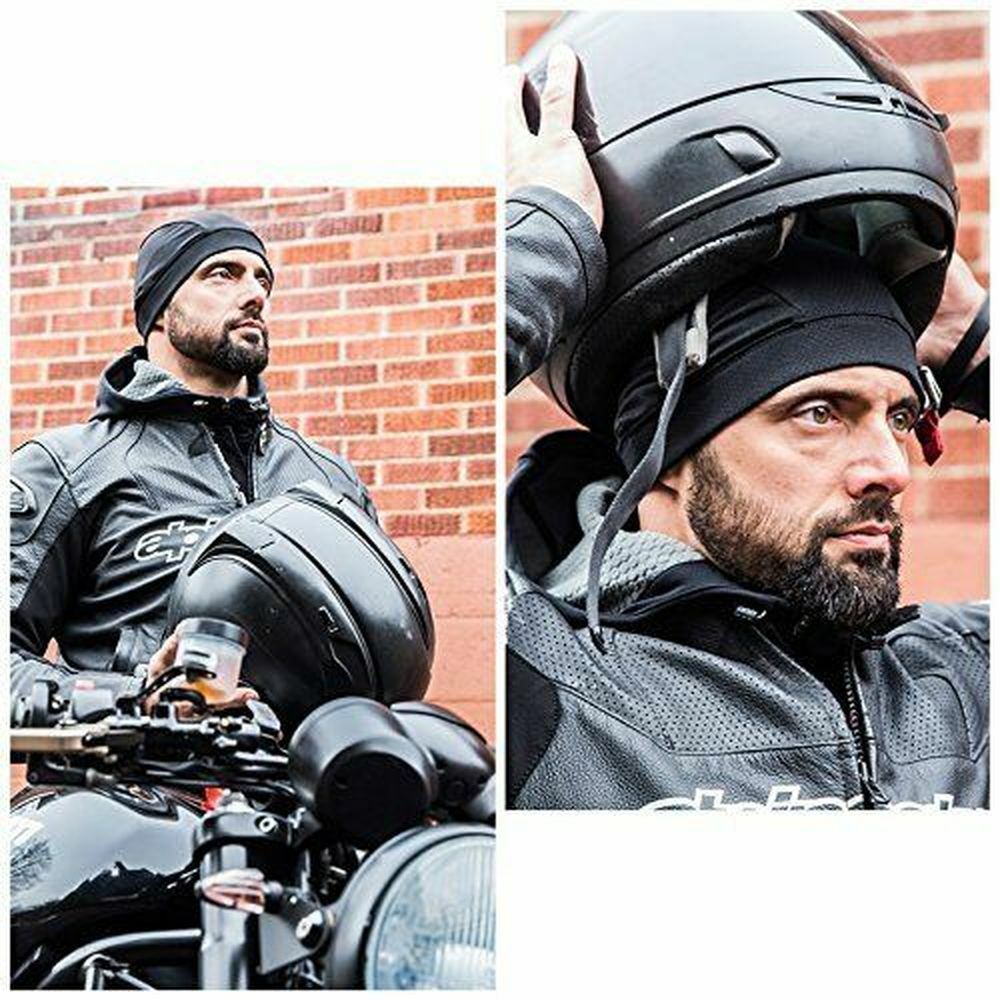 Moisture Sweat Wicking Cooling Bald Dome Skull Cap Helmet Liner Sport Beanie Hat