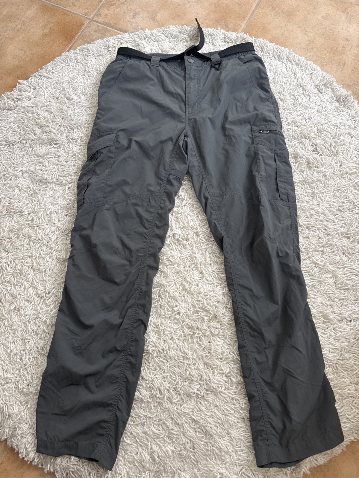 Columbia Omni-Shade Mens Hiking Hunting Sun Protection Pants Olive Green 32″X32″
