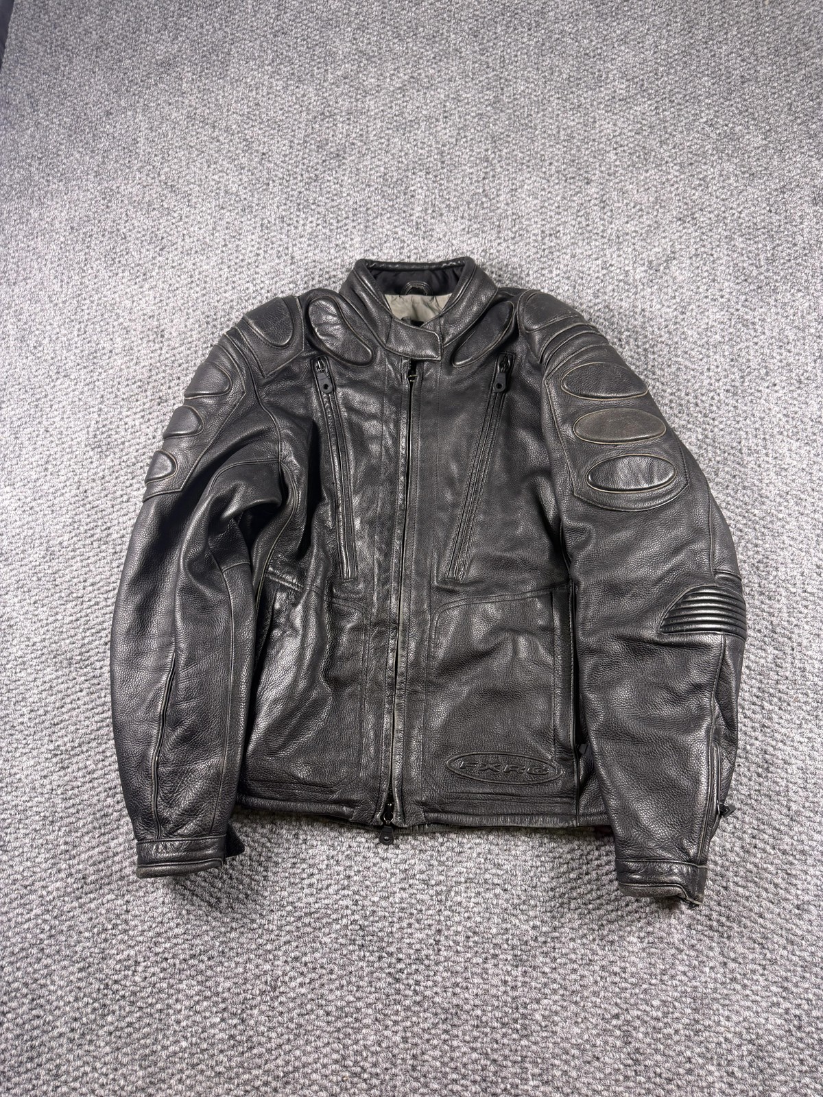 Harley-Davidson Leather Jacket Womens Medium Black FXRG Padded Moto Riding