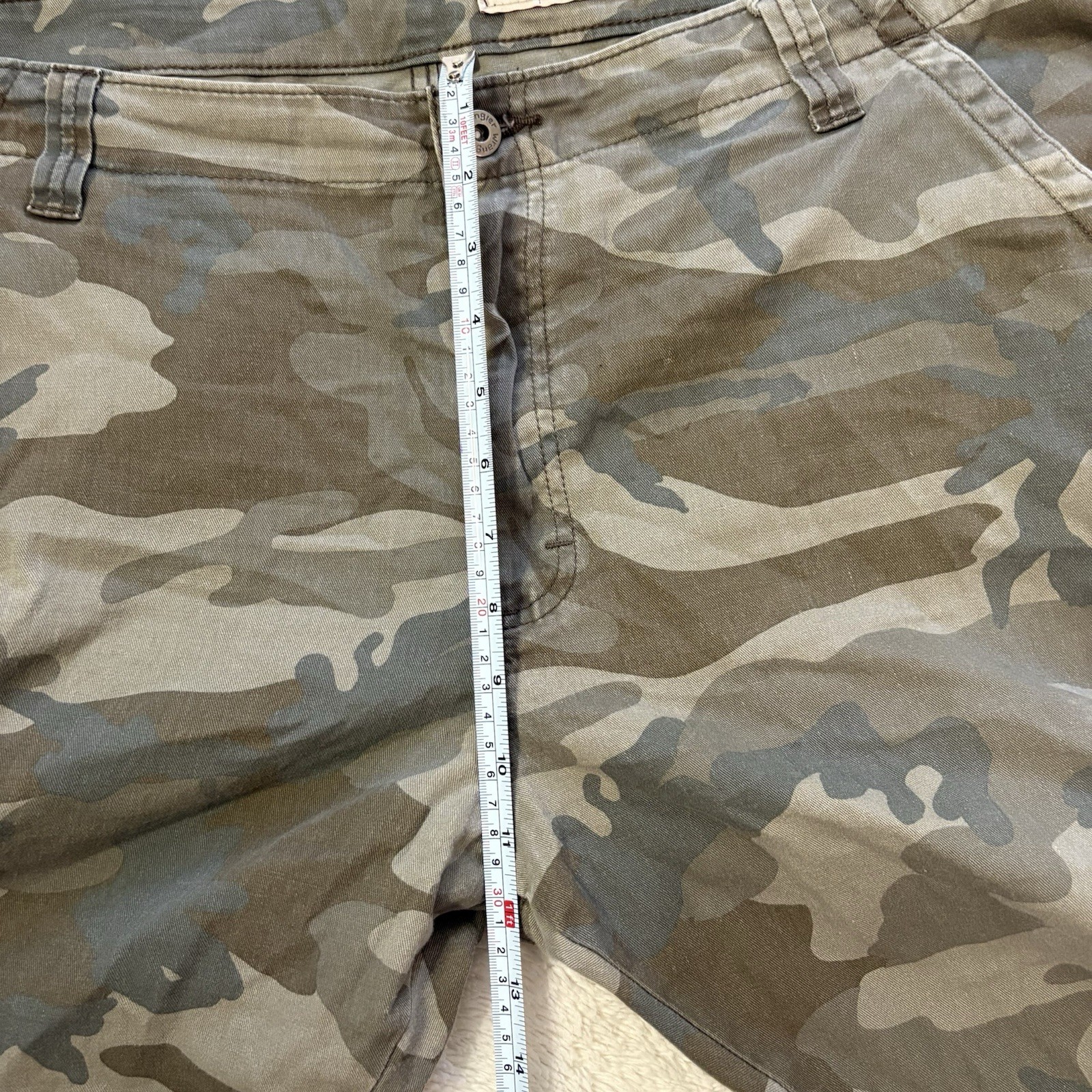 Men’s Wrangler Cargo Pants Camo 40×30 Regular Taper 98% Cotton 2% Elastane Work