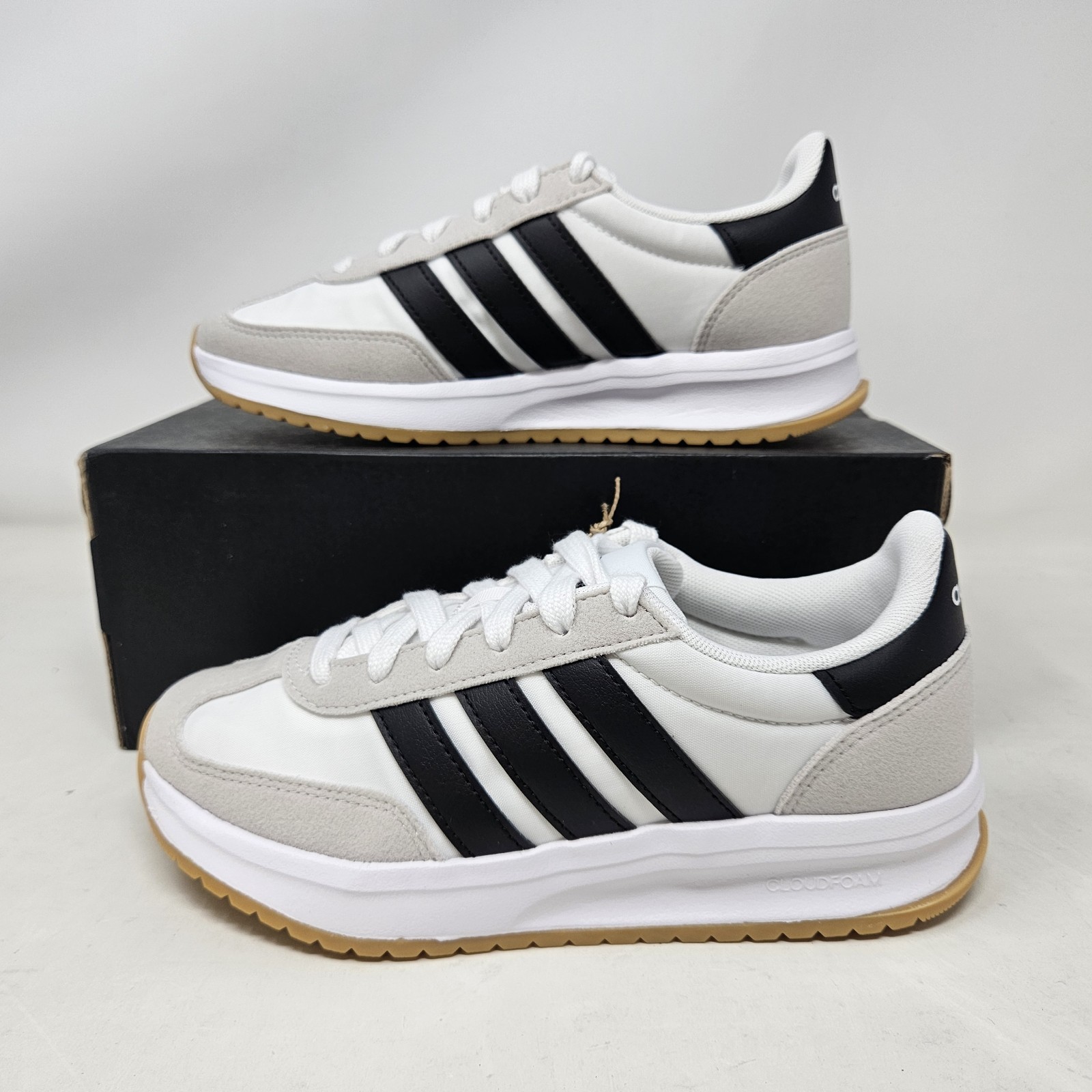 adidas Run 70s 2.0 J White Comfy Casual Shoes / JI2266 / Youth Size 4, Women’s 5