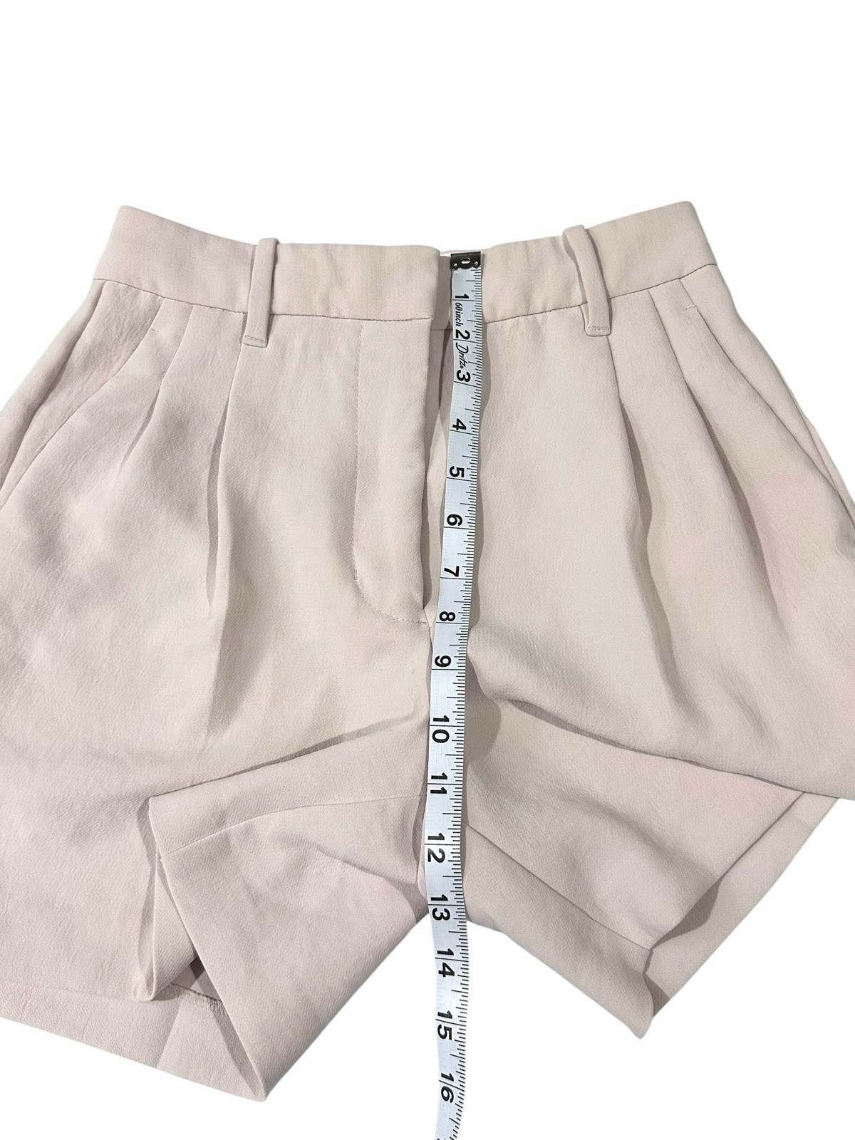 Aritiza Wilfred Effortless Trouser Shorts Pleated High-rise Crepe Cream size 2