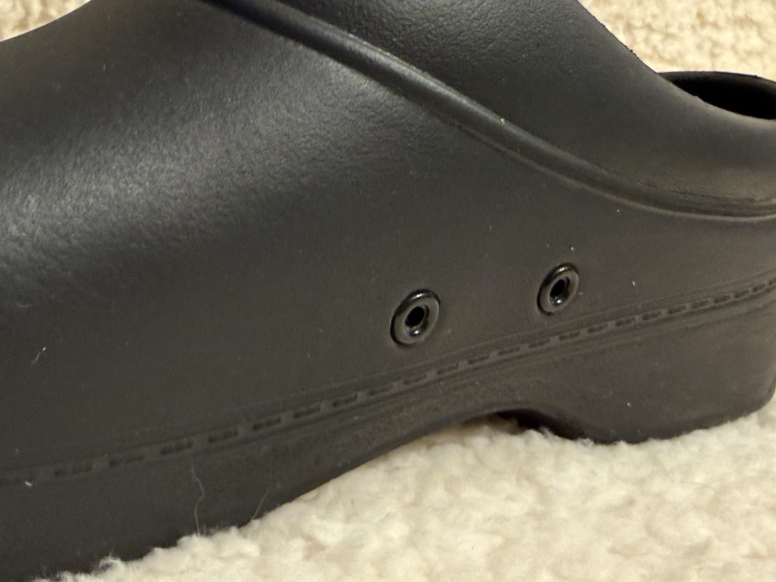 Men’s Sketcher’s Work Slip Resistance Size 12 Black Slip-on Used