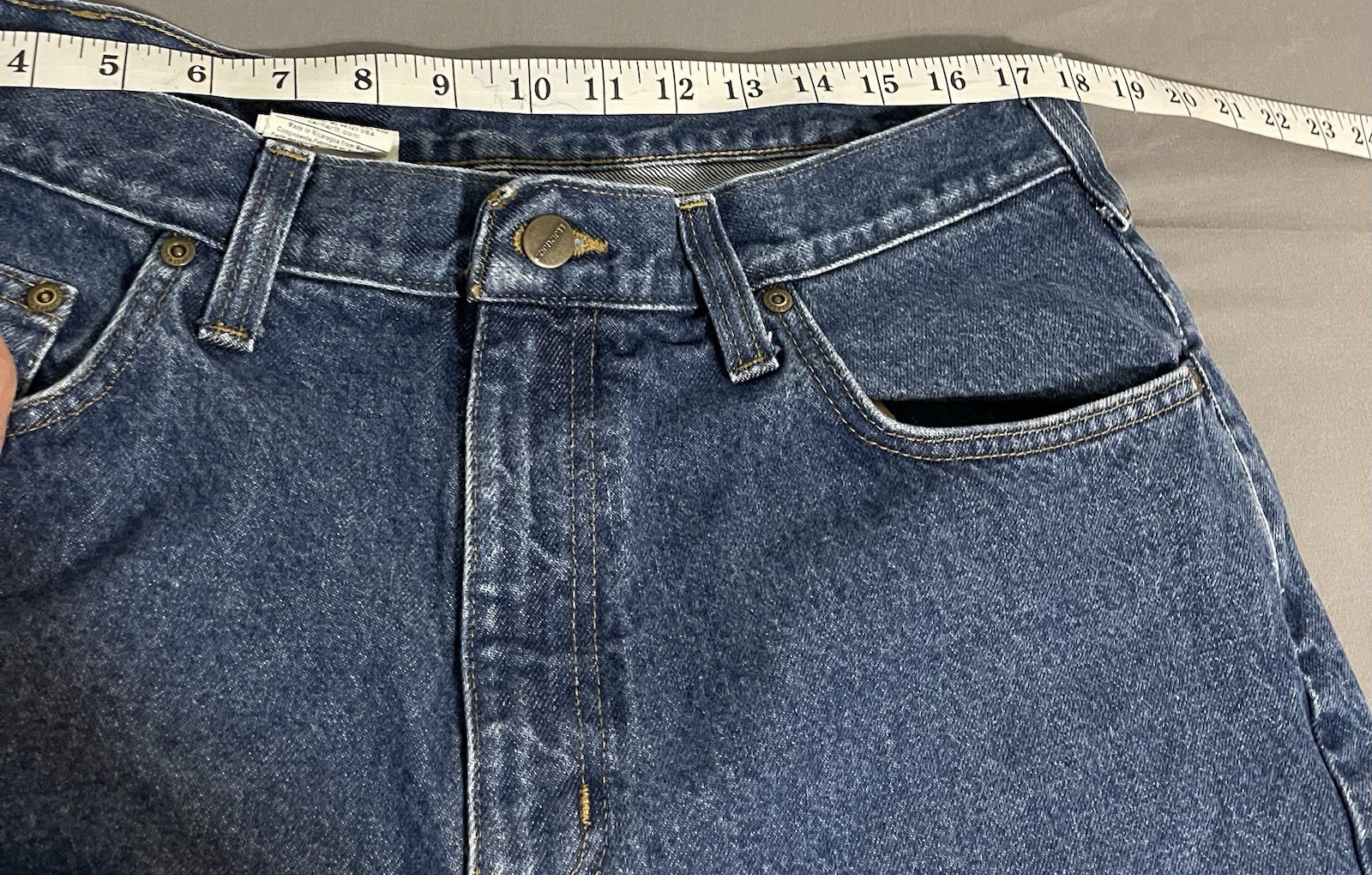 Carhartt B460 DVB Relaxed Fit Jeans Mens 38×30 Blue Denim Excellent Condition