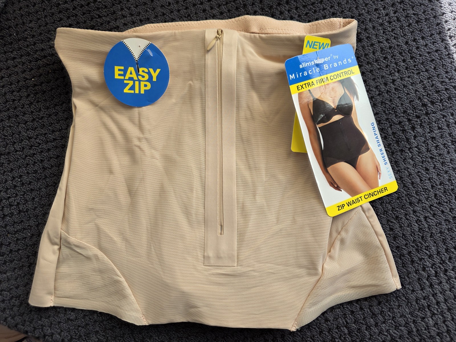 SlimShaper by Miracle Brands Women’s Sheer Shaping Waist Cincher – Size XLarge