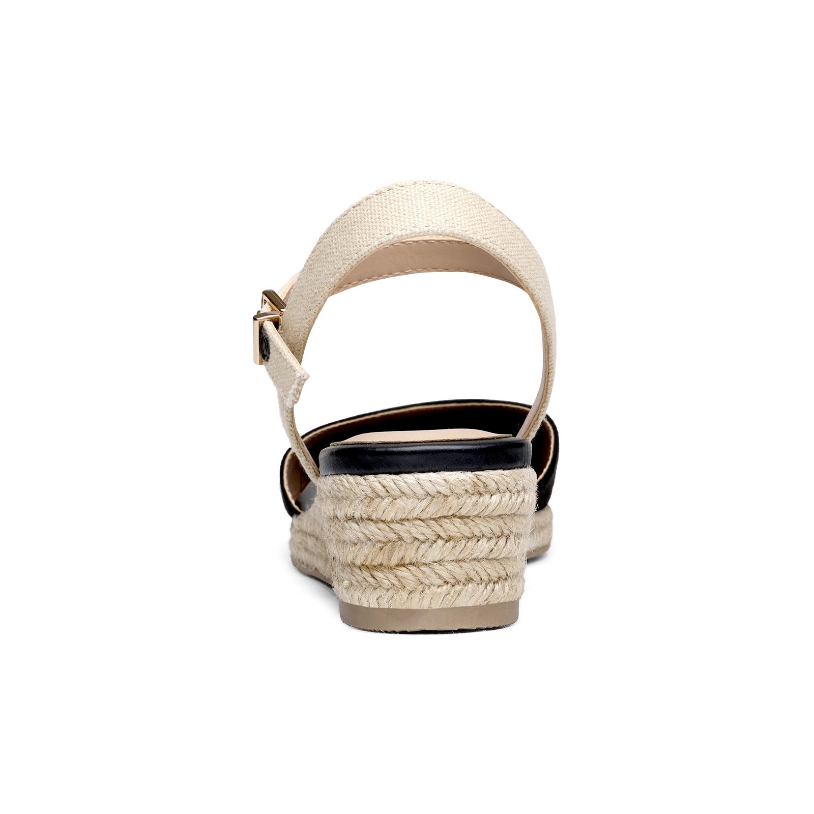 Women Espadrilles Wedge Sandals Close Toe Ankle Strap Dress Shoes