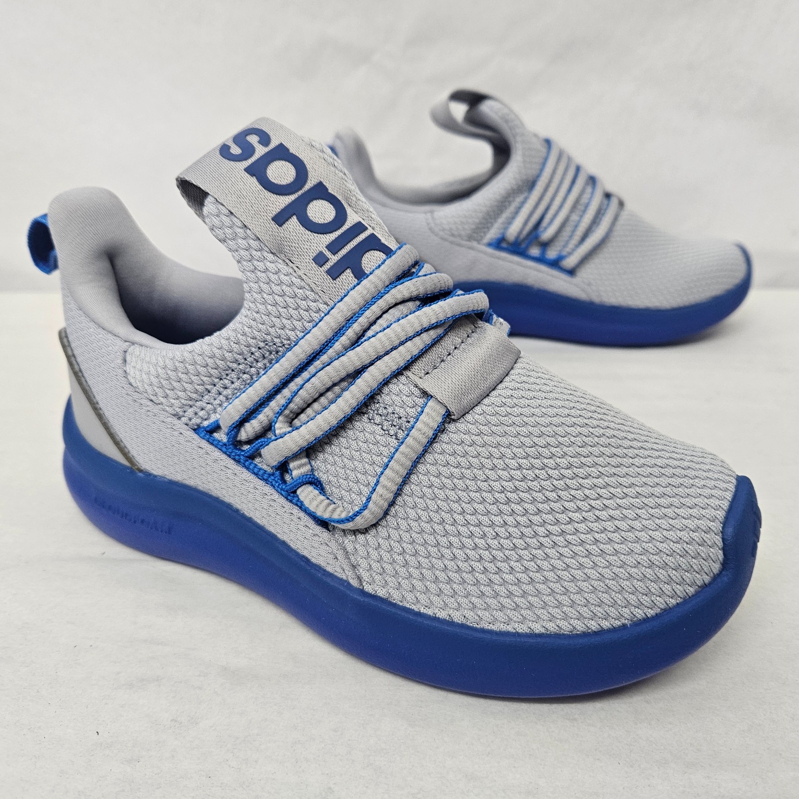 Adidas Lite Racer Adapt 7.0 K Athletic Sneakers JS5016 Grey Blue Kids Size 11K