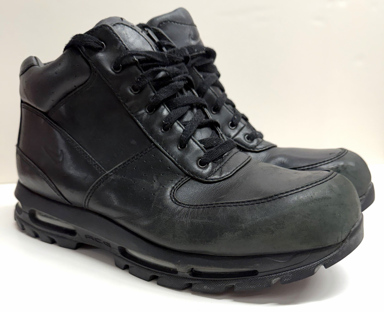 Nike ACG Waterproof Leather Boots Black Men’s US 15 EU 49.5 Hiking Trail Shoes