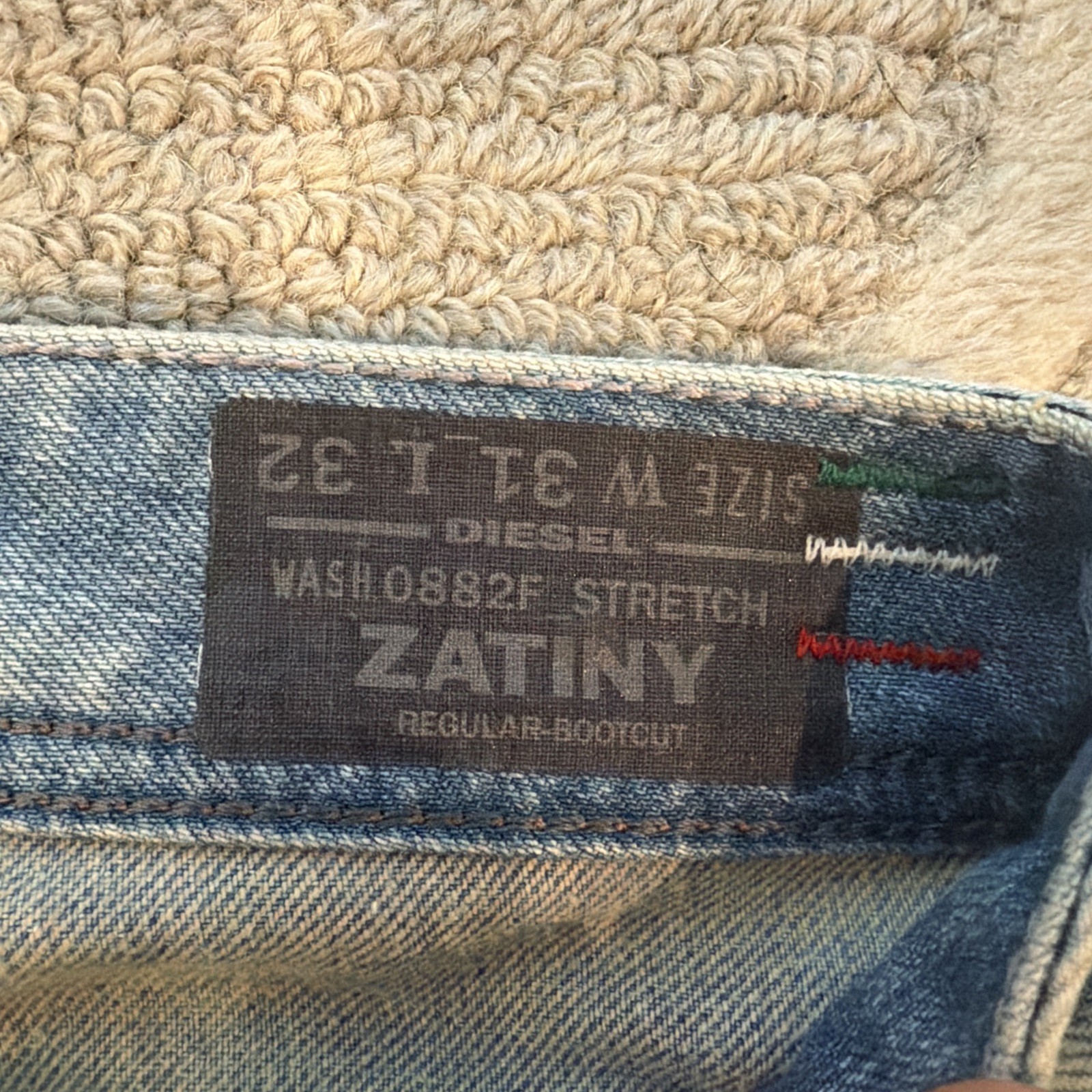 Diesel Zatiny 0882F Stretch “Blue Eyecons 2011/2 Edition” 31×32 RARE WASH.