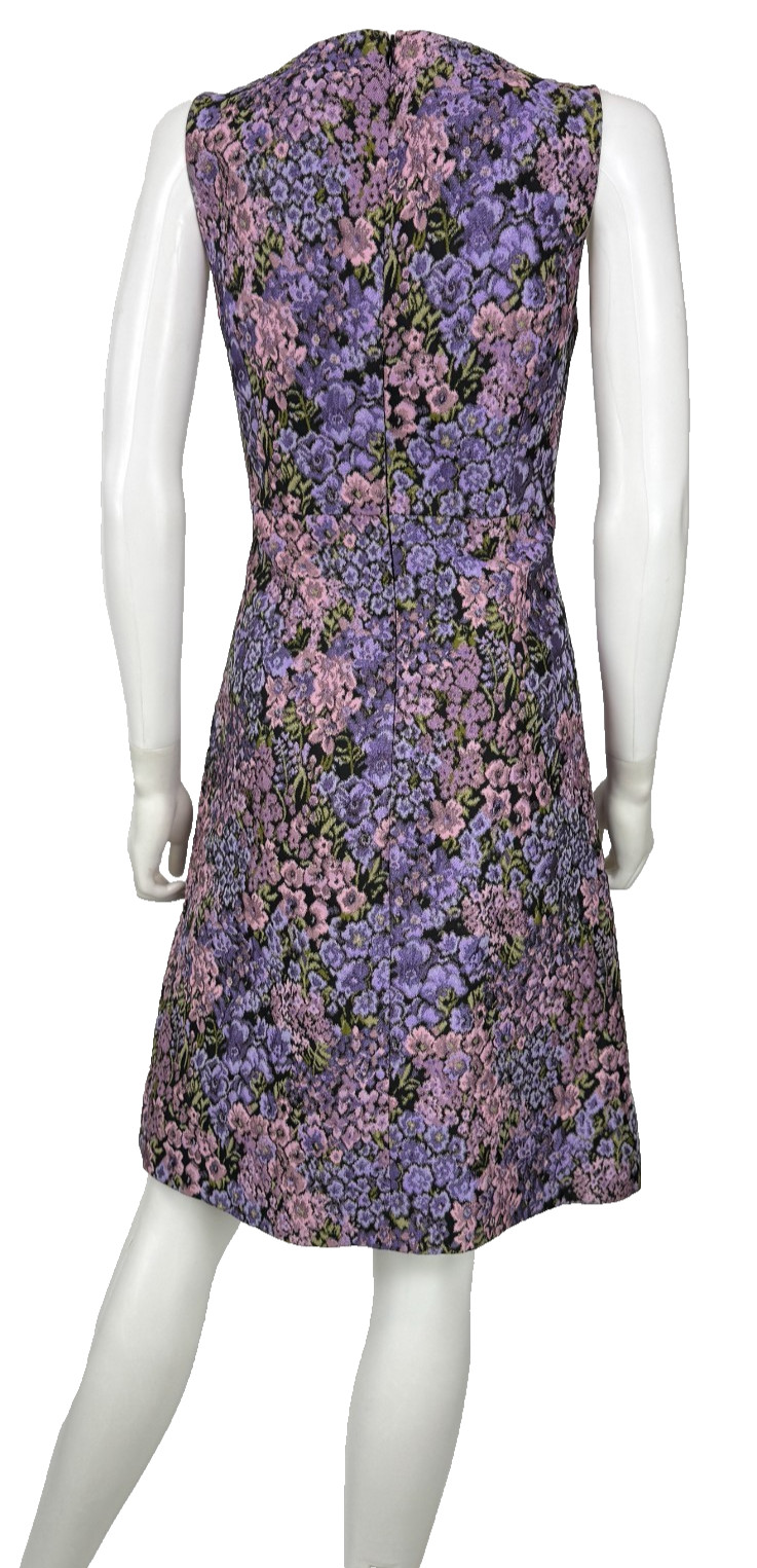 $1.7K Michael Kors Collection Jacquard Lilac Floral Dress 4 US 40 S Lined Runway