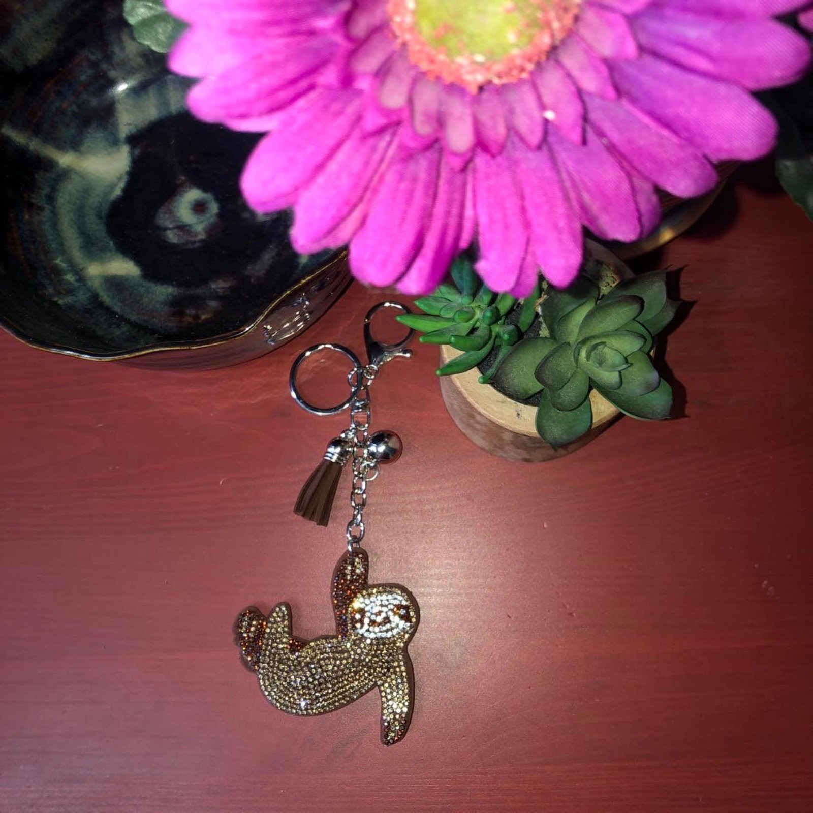 Bling Sloth Keychain Accessories for Women, Purse Charms for Handbags, Car…
