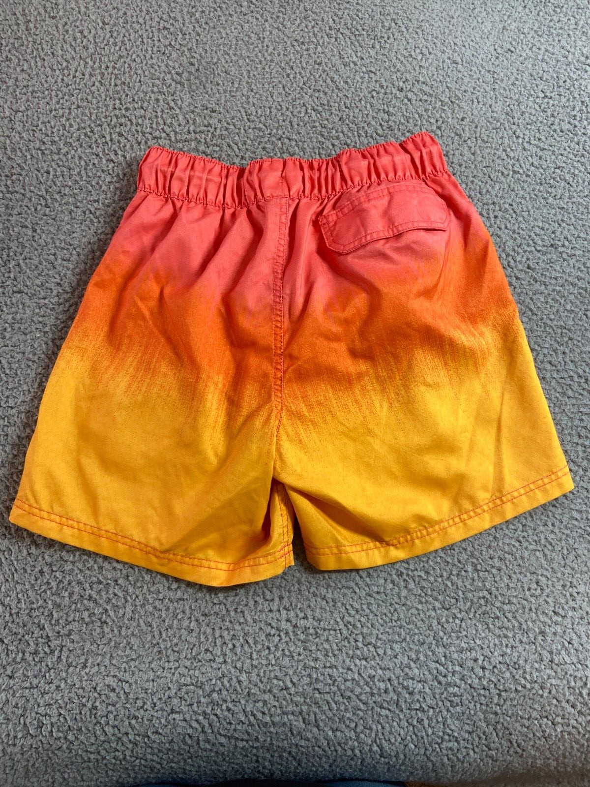 U.S. Apparel Men’s Multicolor Ombre Drawstring Lined Swim Trunks Size S