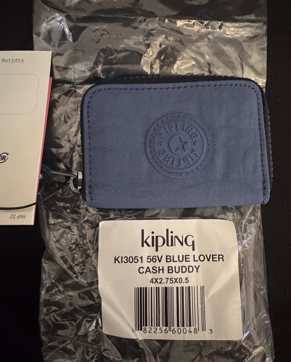 Kipling Small Blue Wallet For Everyday Use Brand New