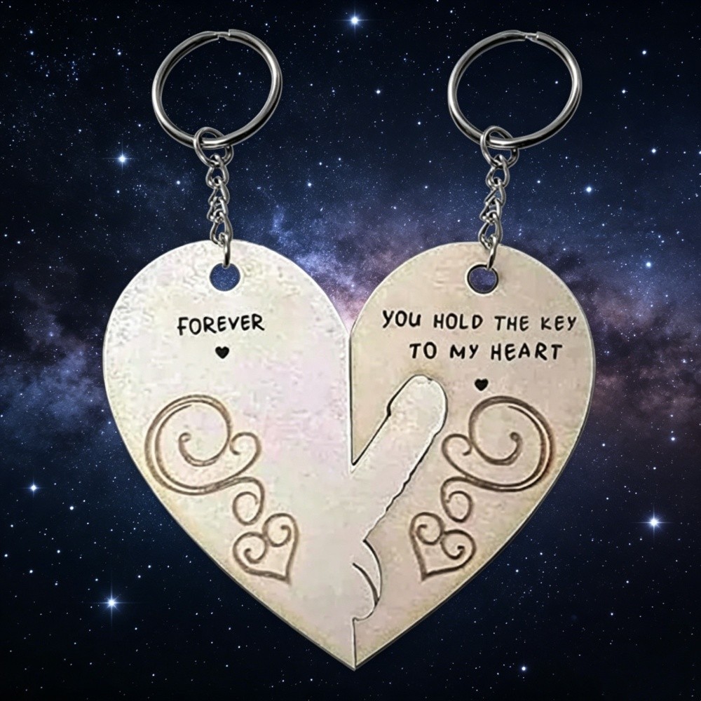 ❤️Couple Gift for Boyfriend and Girlfriend-You Hold The Key To My Heart Keychain