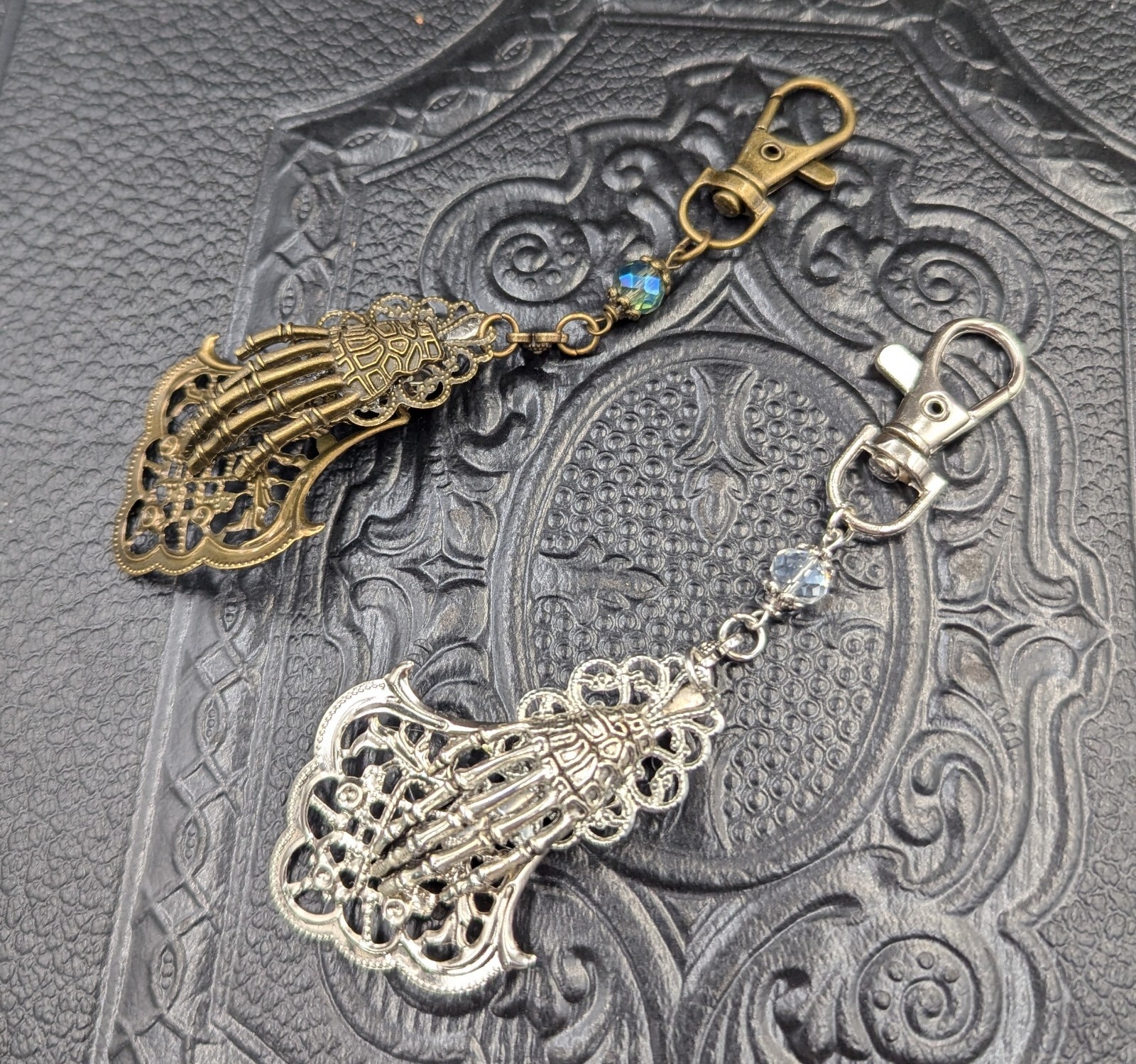 Skeleton Hand Handkerchief Clip Chatelaine Accessories With Or Without…