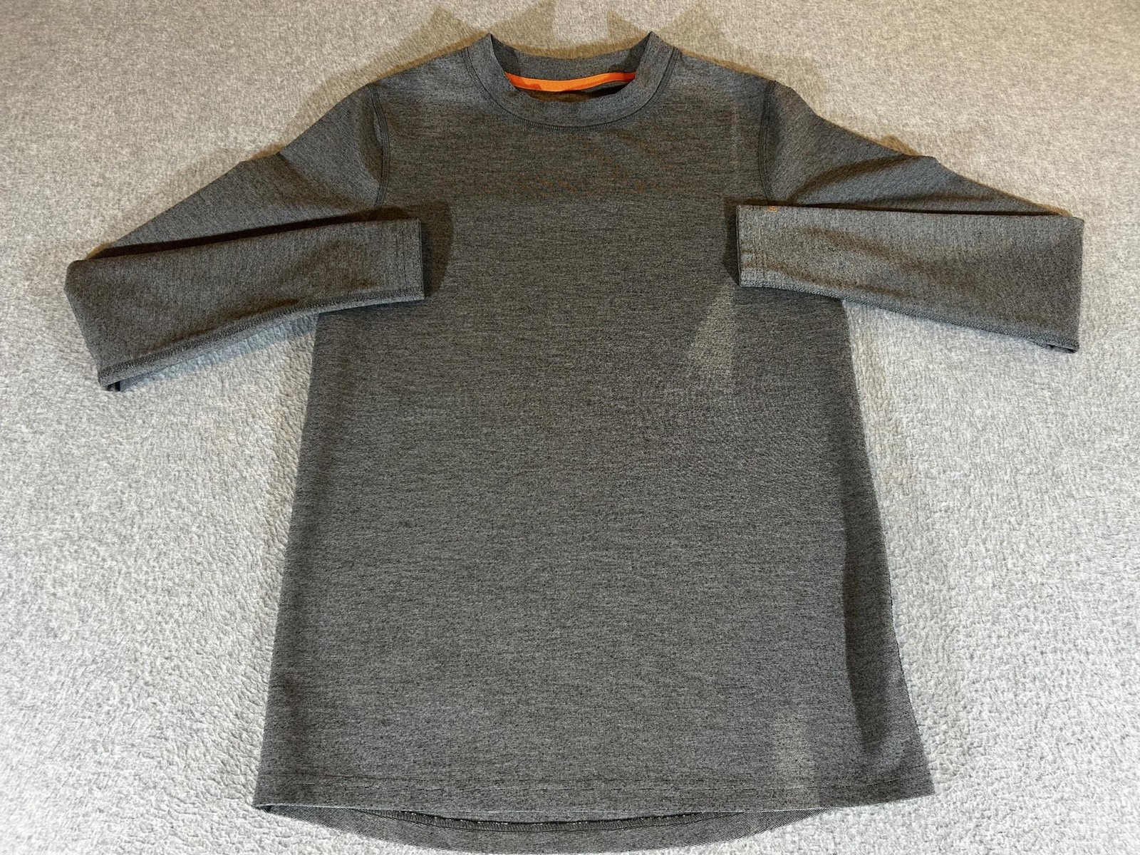 Omni Wool Shirt Mens Medium Gray Long Sleeve Crew Thermal Base Layer Performance