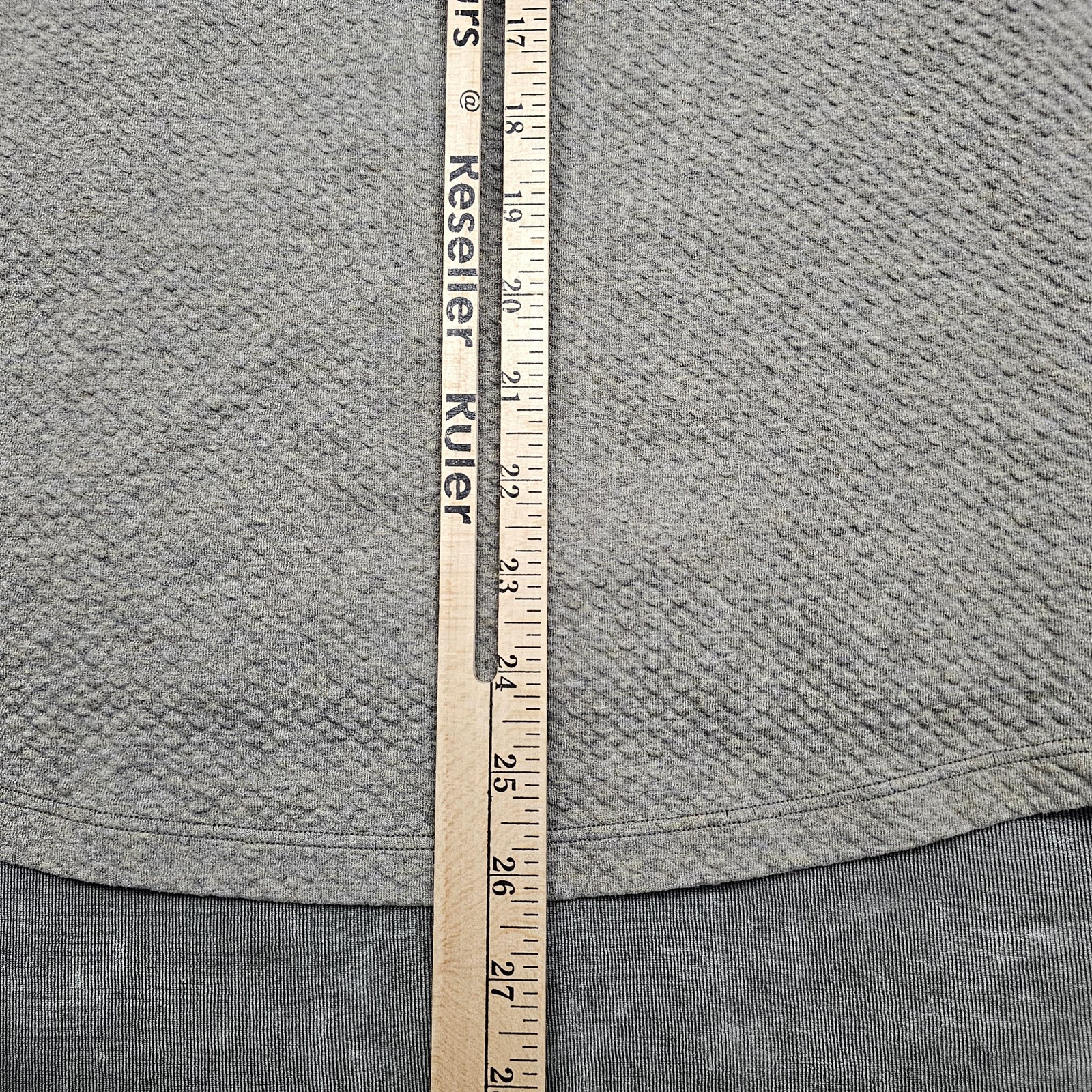 Lululemon At Ease Hoodie Mens Small Gray Textured Knit Pullover Zip Pockets