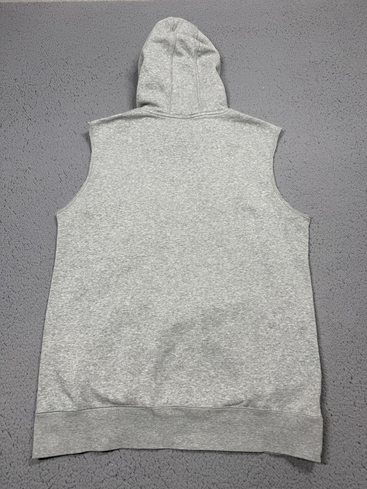 Jordan Hoodie Mens M Gray Sleeveless Fleece Pullover Graphic Logo 833922-063