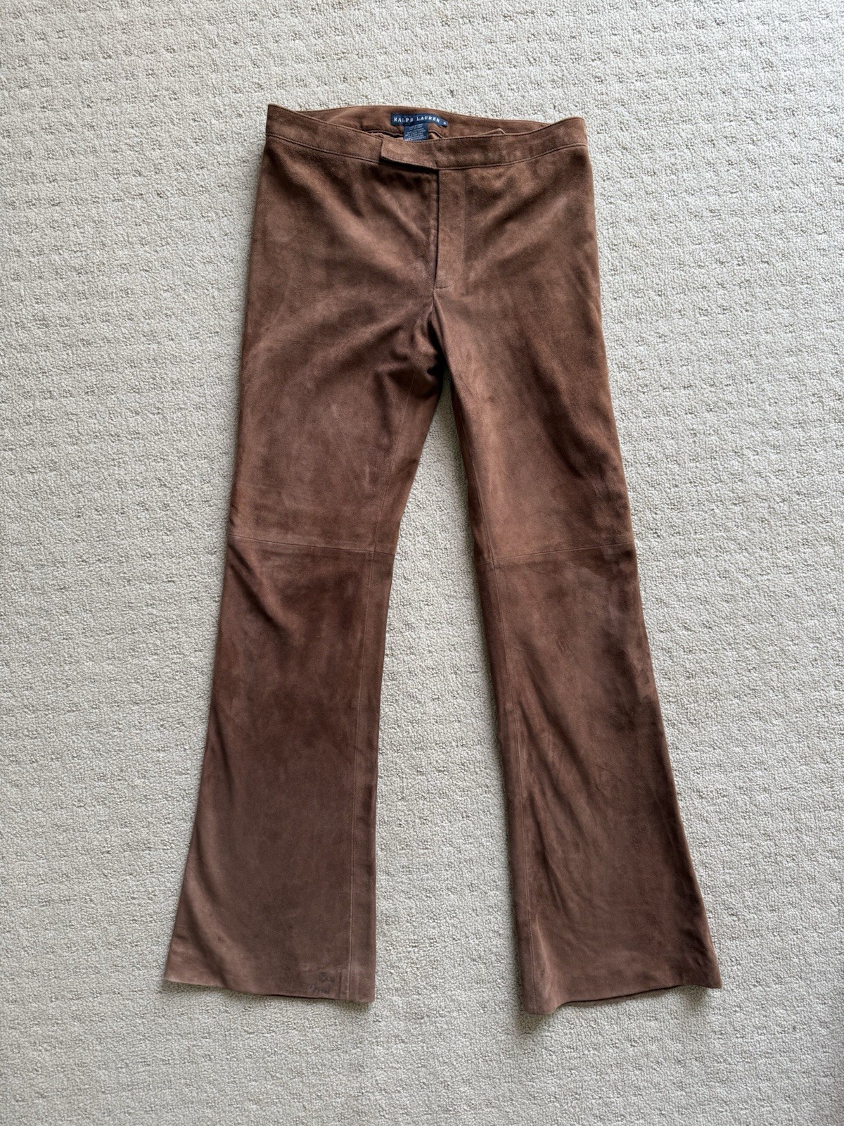 Ralph Lauren Suede Leather Pants Womens 6 Brown Western Rodeo Festival