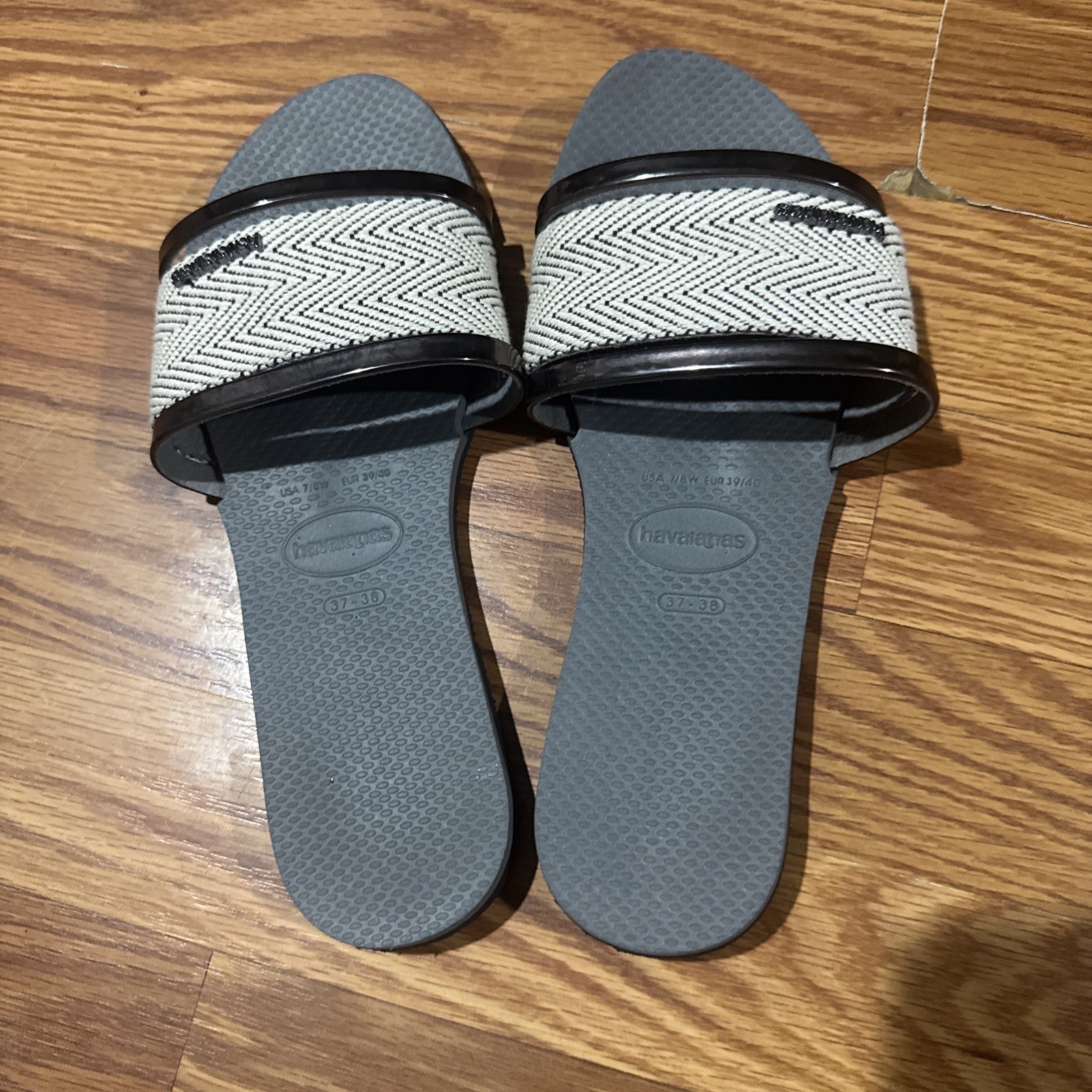 Havaianas You Trancoso Premium Sandal Women’s Sz 7 – 7.5 SteelGray Flat Strappy