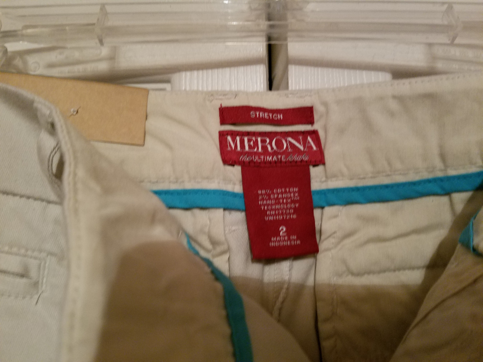 Merona Oyster The Ultimate Khaki Nanotex Fabric Relaxed Size 2 Pants (New)