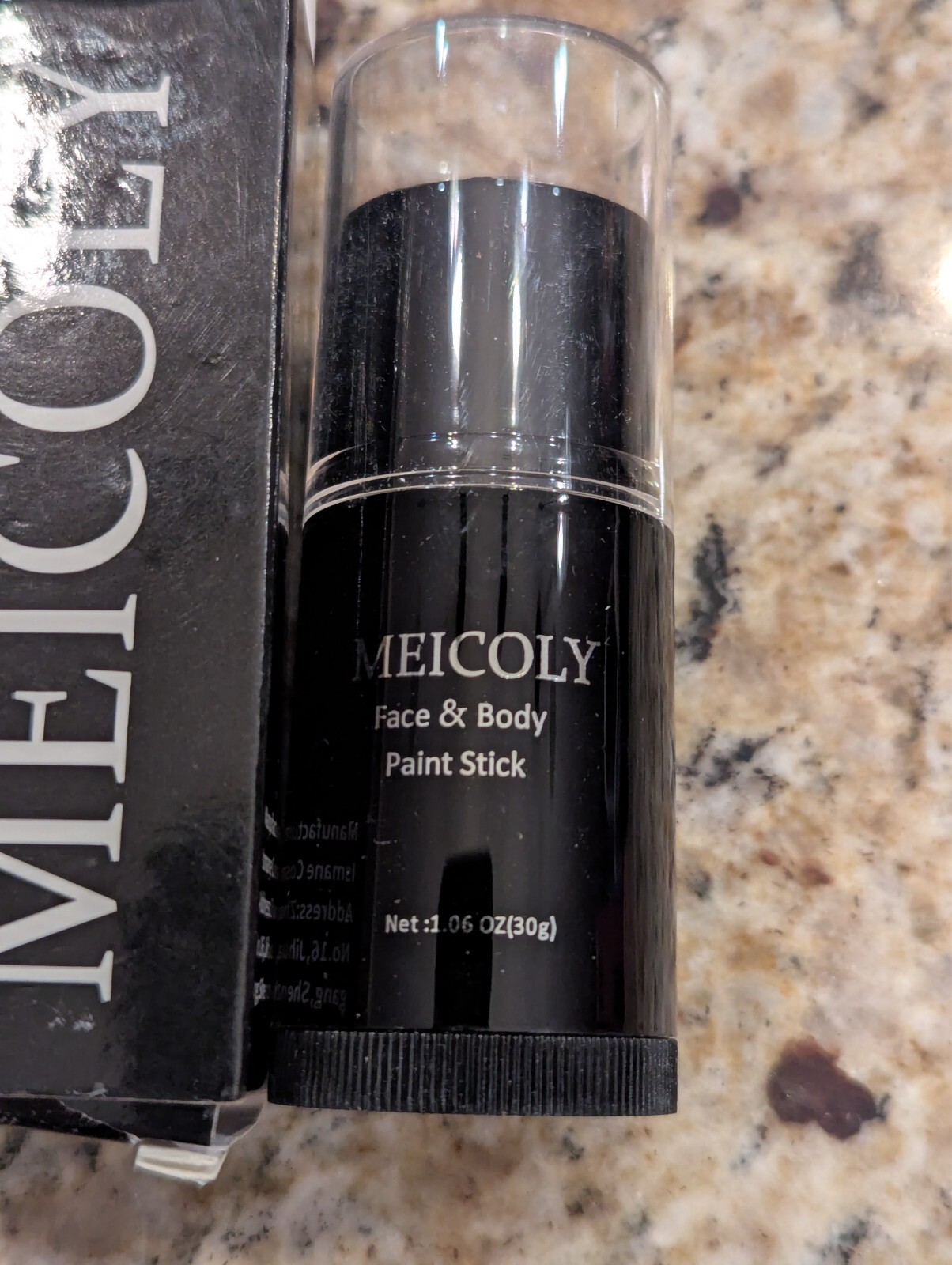Meicoly Body Paint Stick Black 1.06 oz exp: 08/2027