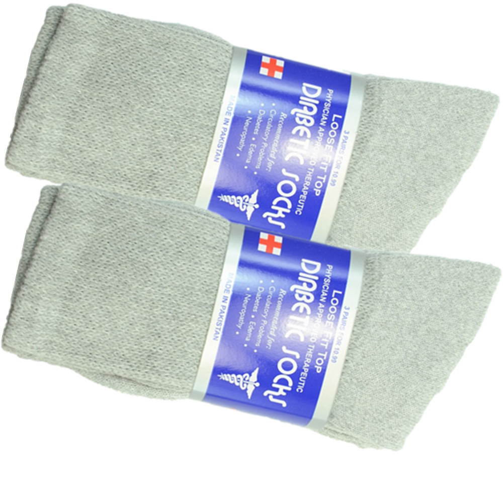 3 6 12 Pairs Lot Men’s Circulatory Diabetic Crew Socks Plain Colors Size 9-15