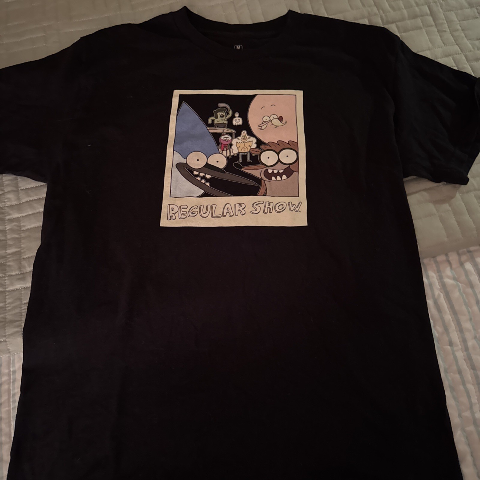 Regular Show Graphic black short sleeve T-Shirt Unisex Size M