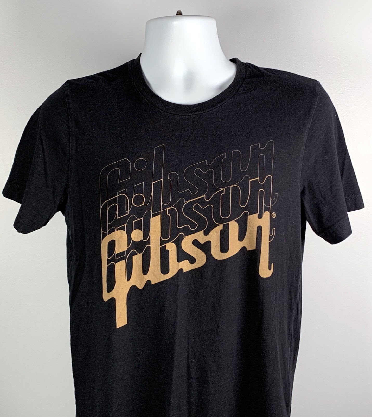 Gibson Guitars T Shirt Mens Medium Cotton Polyester Blend Epiphone Kramer KRK