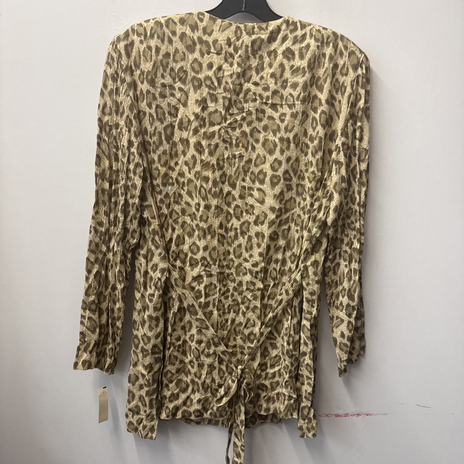 Vintage The Icing NWT Womens Leopard Print Button Up Luxury Mob Wife Blouse 10
