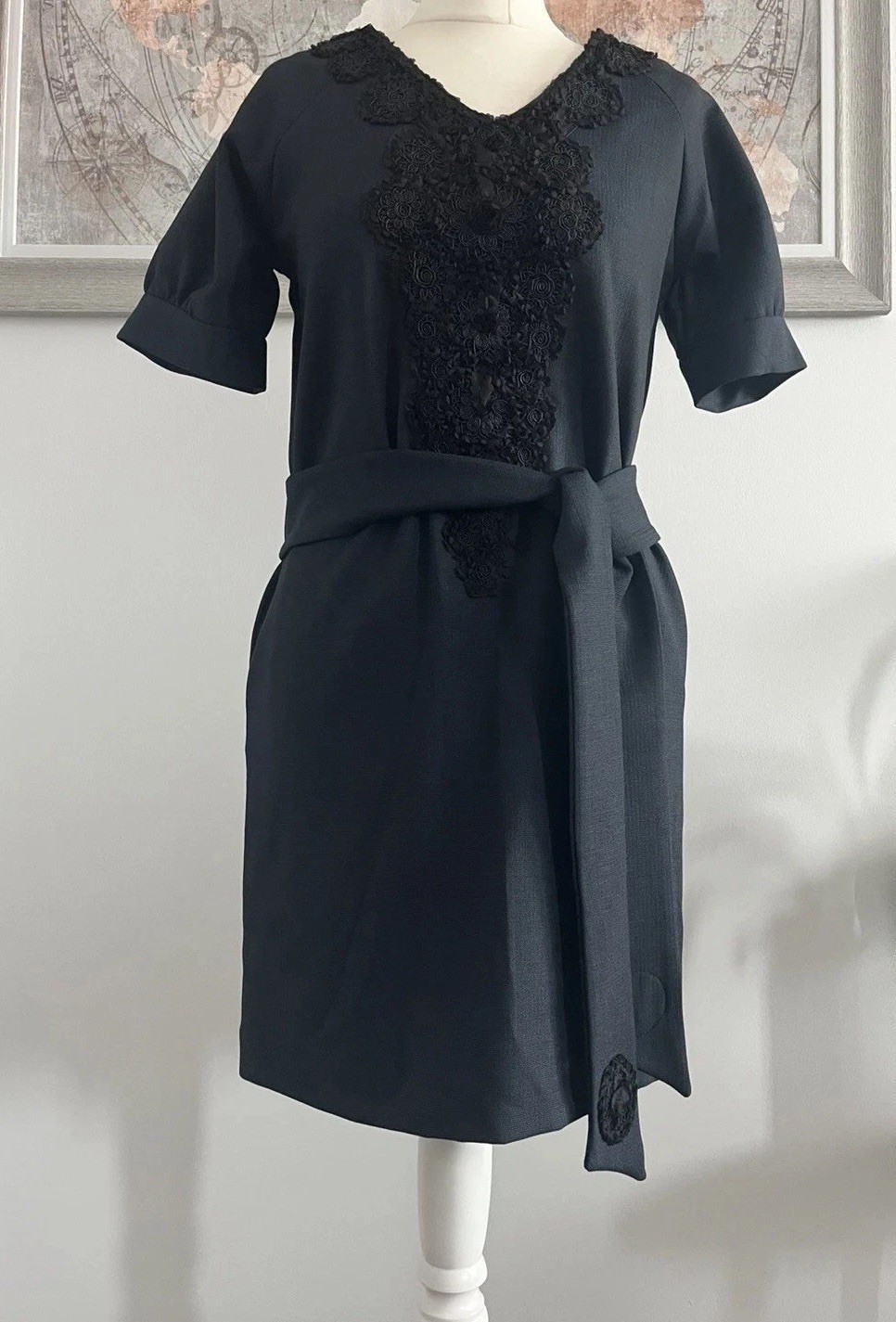 Red Valentino Dress S UK 8 10 work tea cocktail pullover tunic