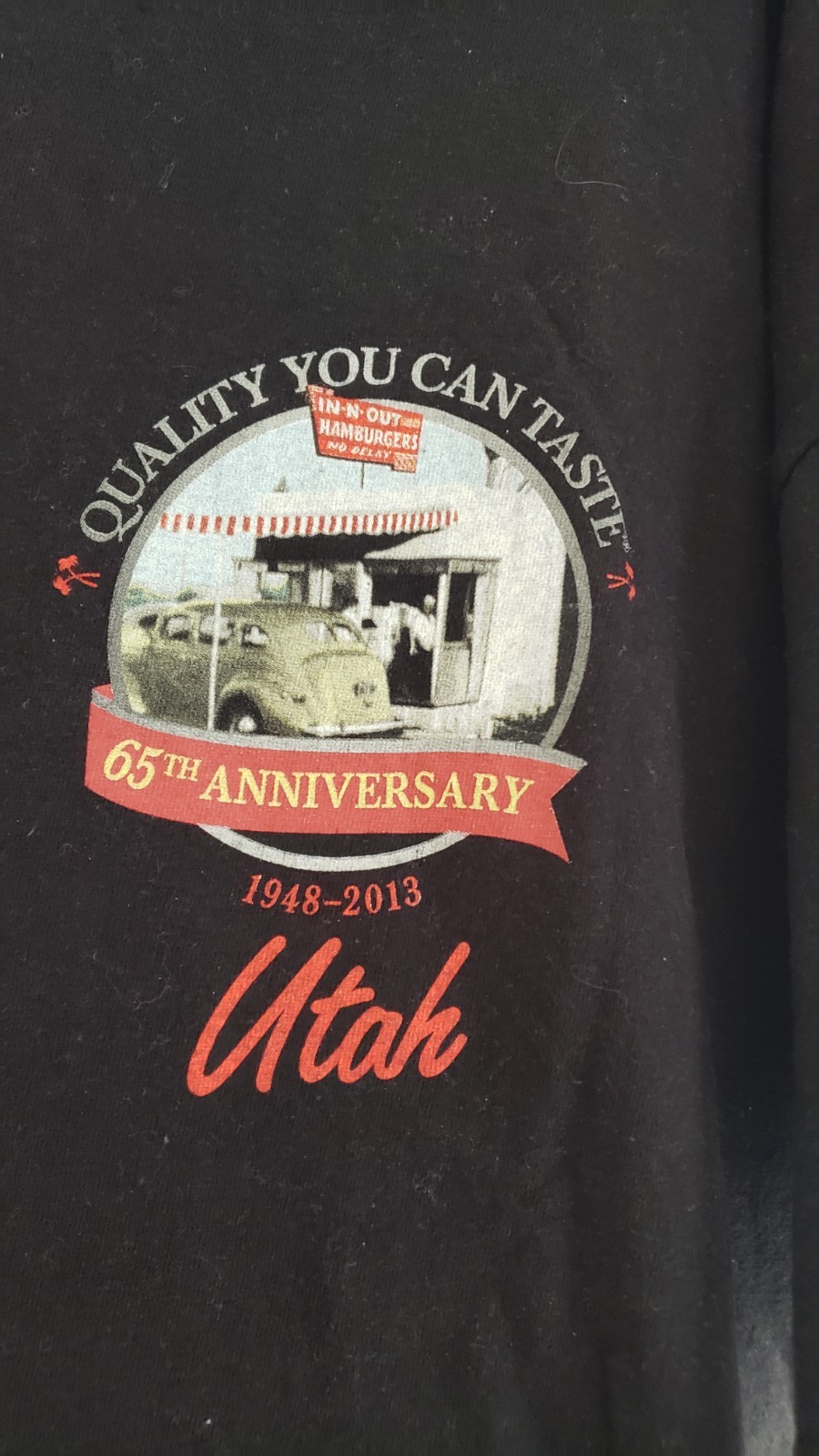 In-N-Out Burger 65th Anniversary T-Shirt Pre-Owned, Mens XL