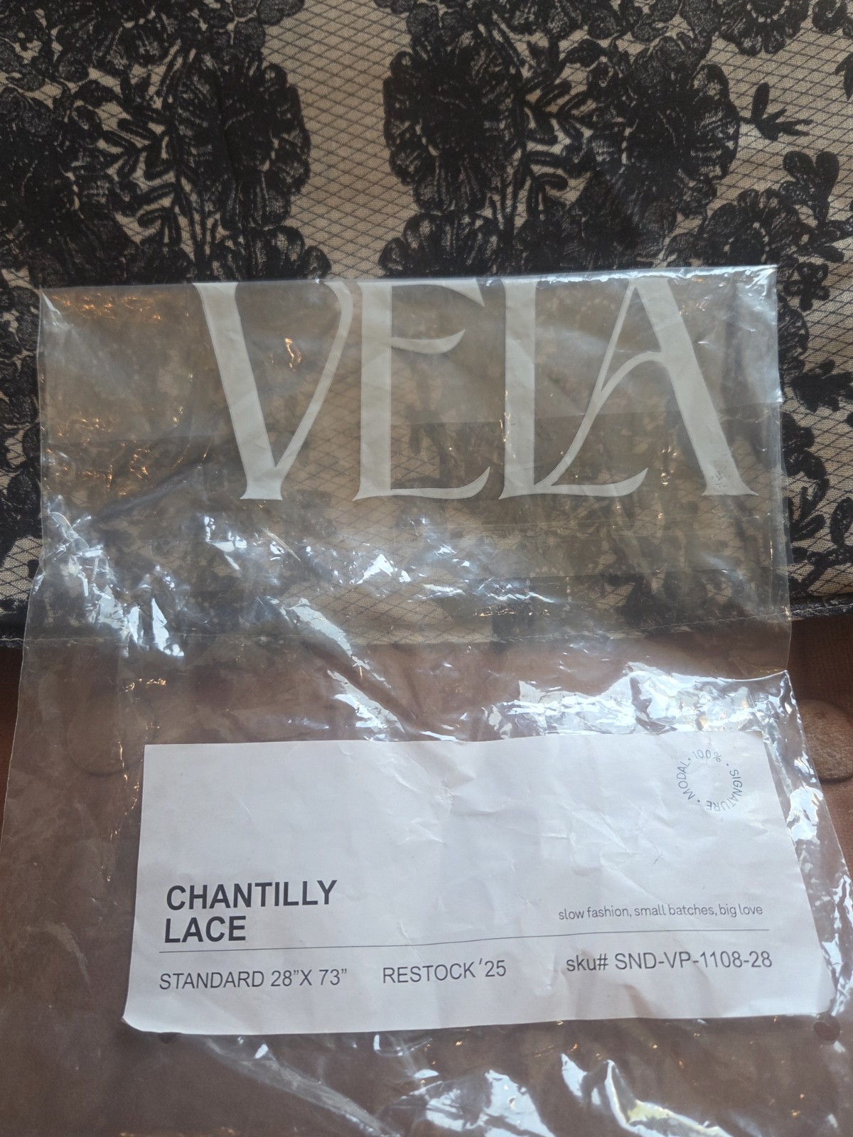 🥻~Original Vela Chantilly Lace Hijab ~ NEW Single Standard Size ~ Free Shipping