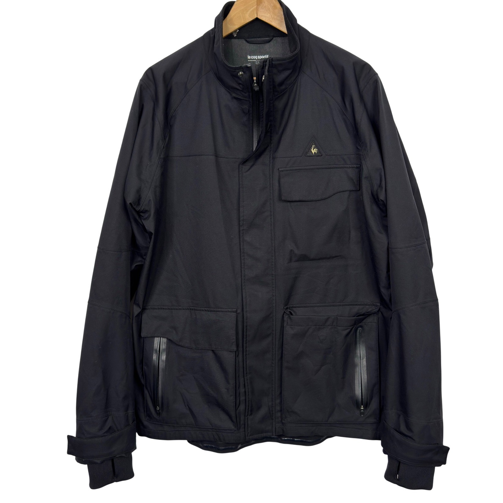 Le Coq Sportif Ermilos Black Outdoor Jacket Mens XL Sportswear Outerwear