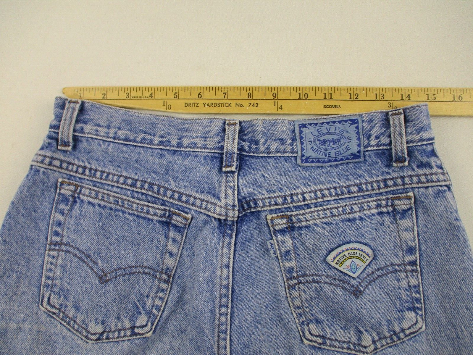 Vintage Levis Native Blue Mom Jeans Womens 12 High Rise Tapered Denim 80s 29×28