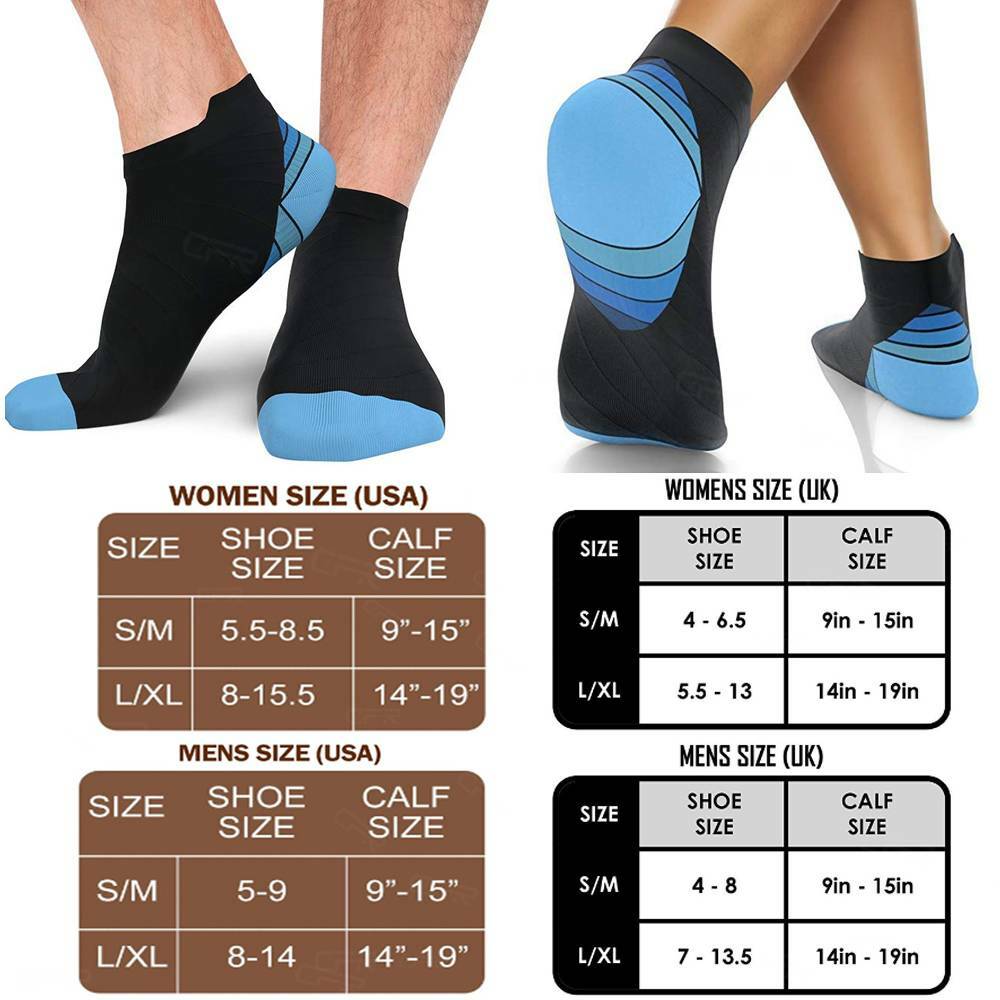 Plantar Fasciitis Socks Ankle Compression Brace Arch Support Joint Heel Running
