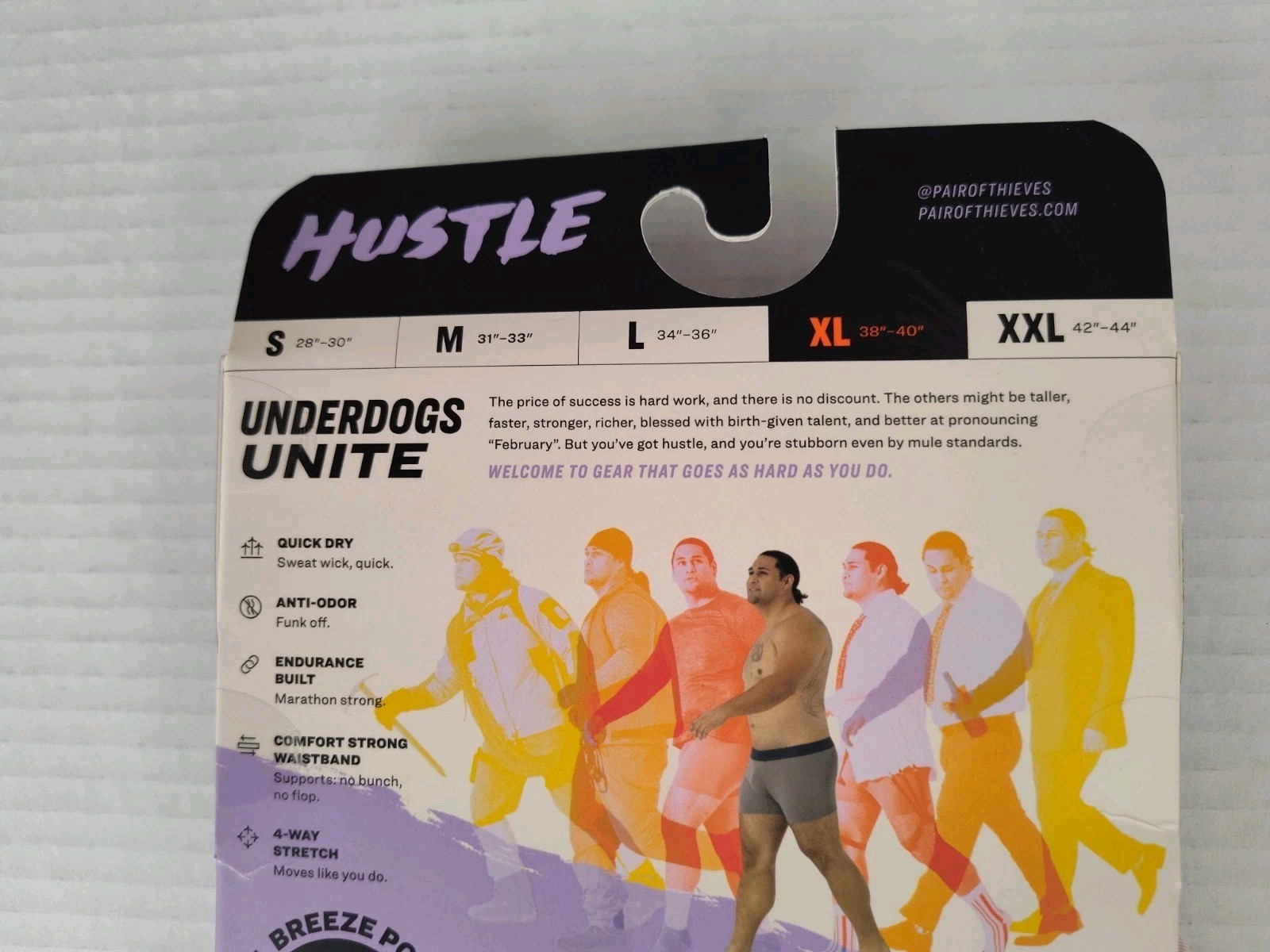 Pair of Thieves Hustle Boxer Briefs Mens XL Pack of 2 Cool Breeze Pouch