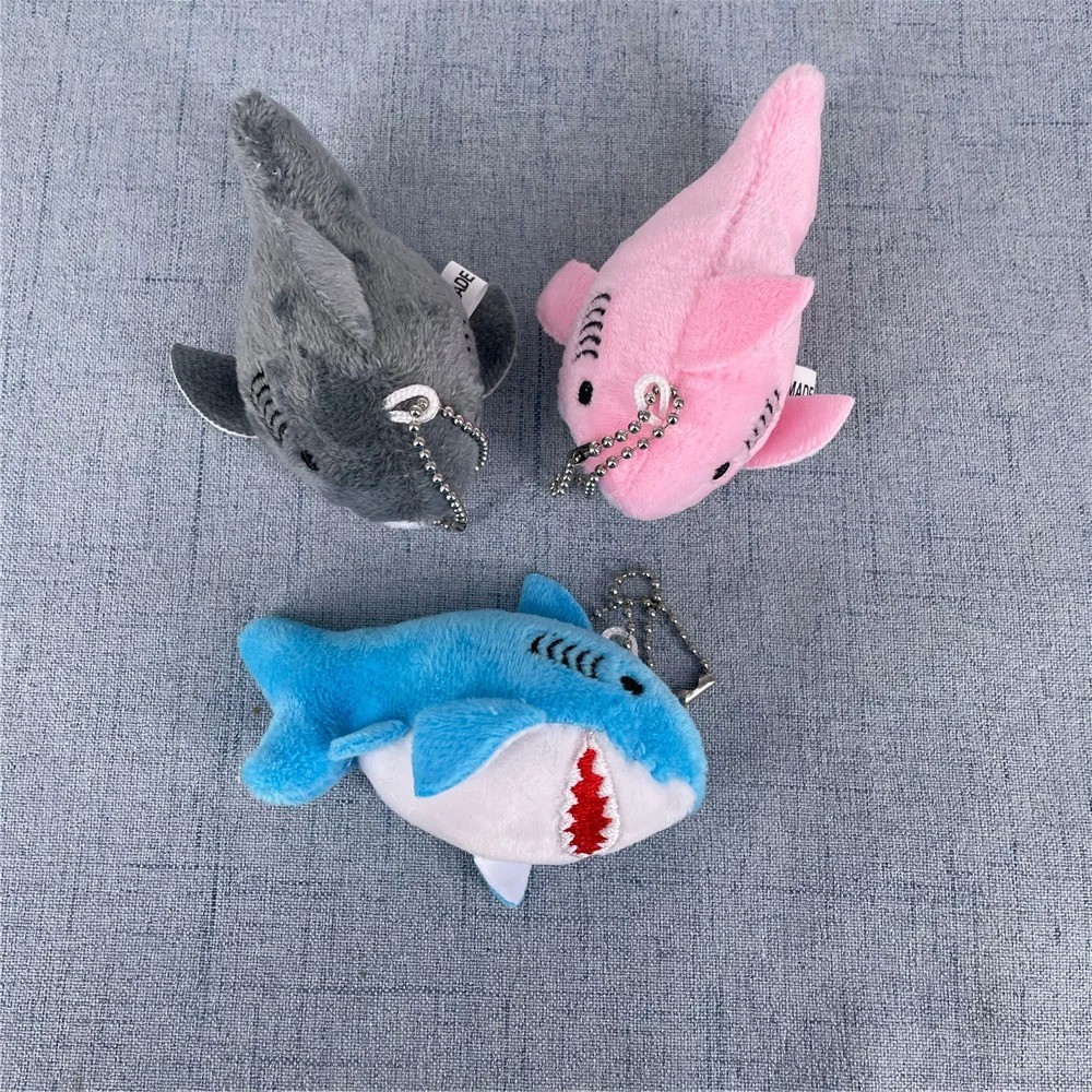 Plush Shark Keychain Gift Cute Ocean Animal Stuffed Toy Bag Charm 8CM