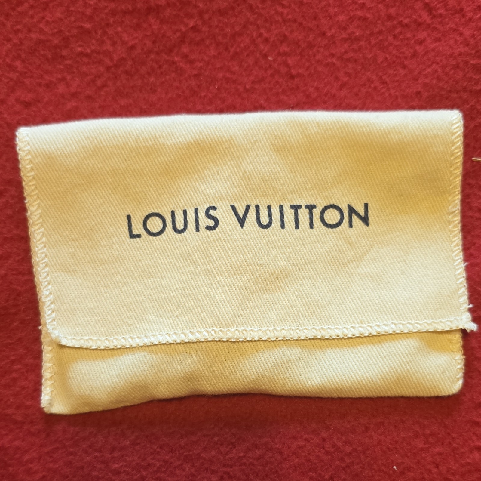 Louis Vuitton Gold Chain Strap w/ Swivel Clasps LV Logo Accents Women
